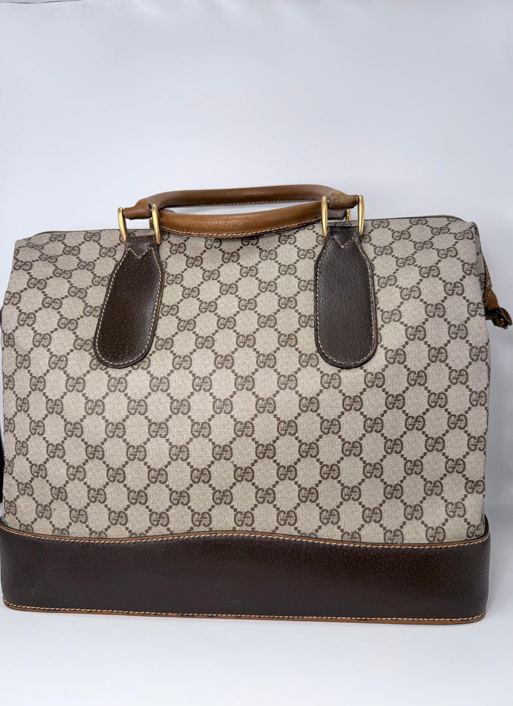 Gucci Vintage Bag – Brown Leather & Monogram