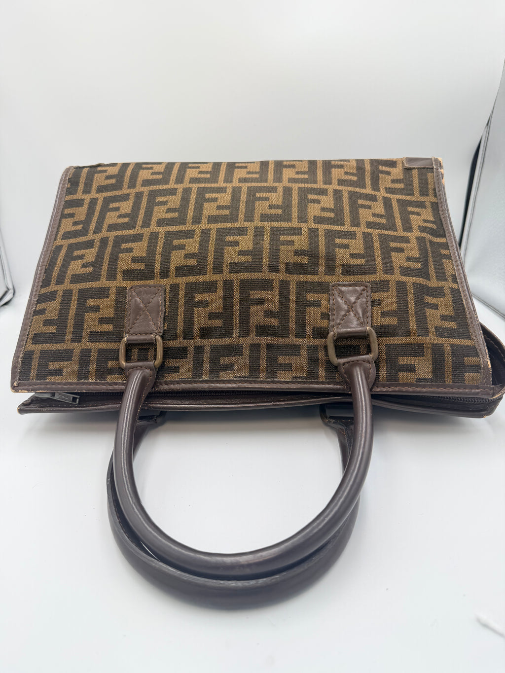 Fendi Zucca Monogram Tote Bag – Brown