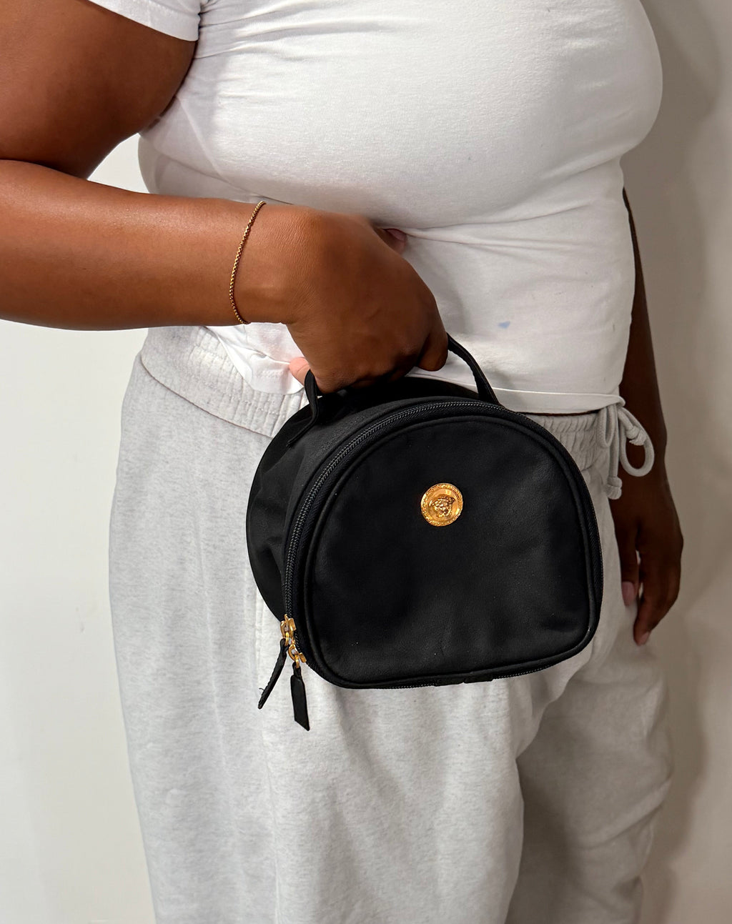 Versace Medusa Black Vanity Bag