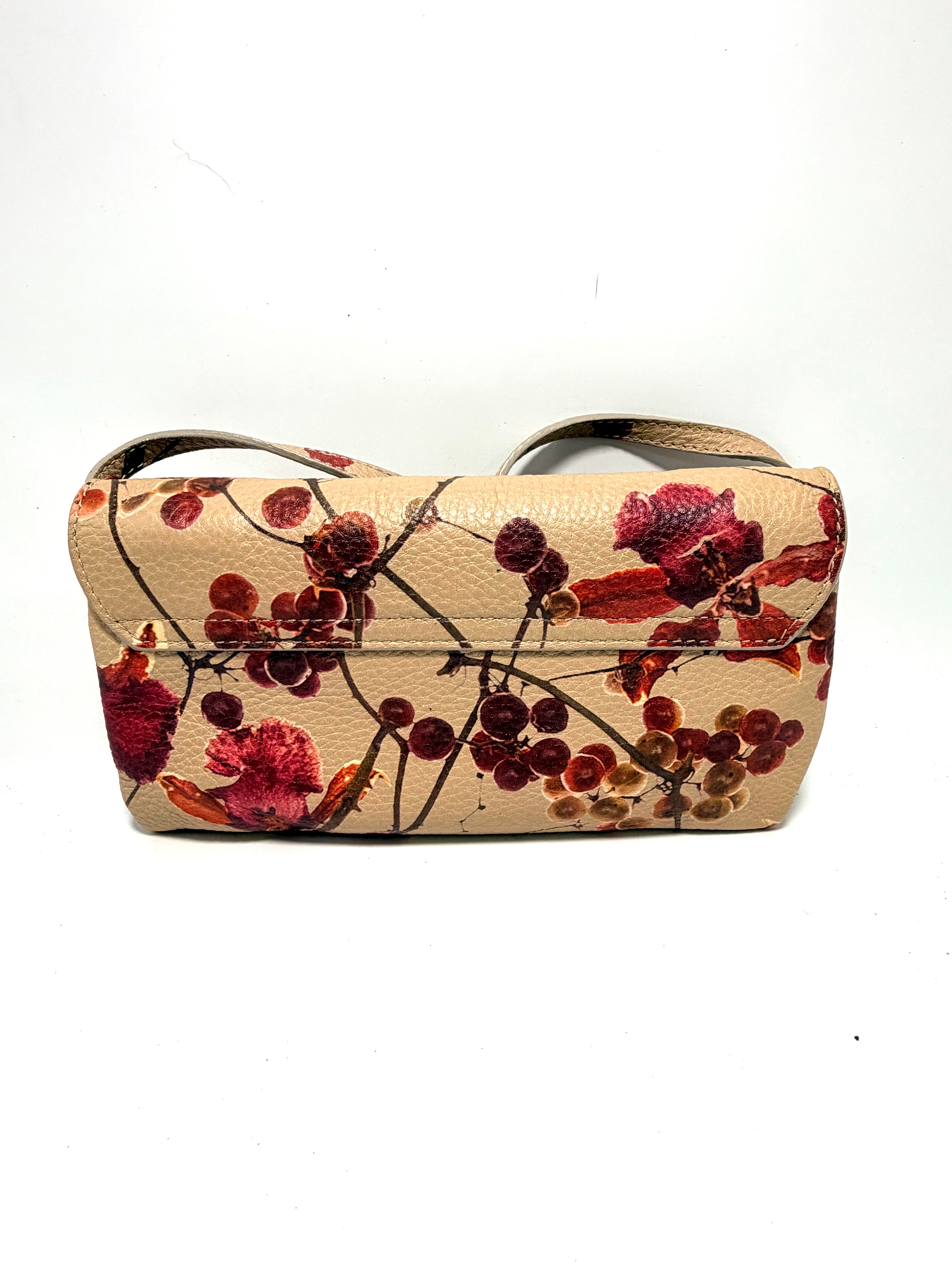 Furla Floral Leather Crossbody Bag