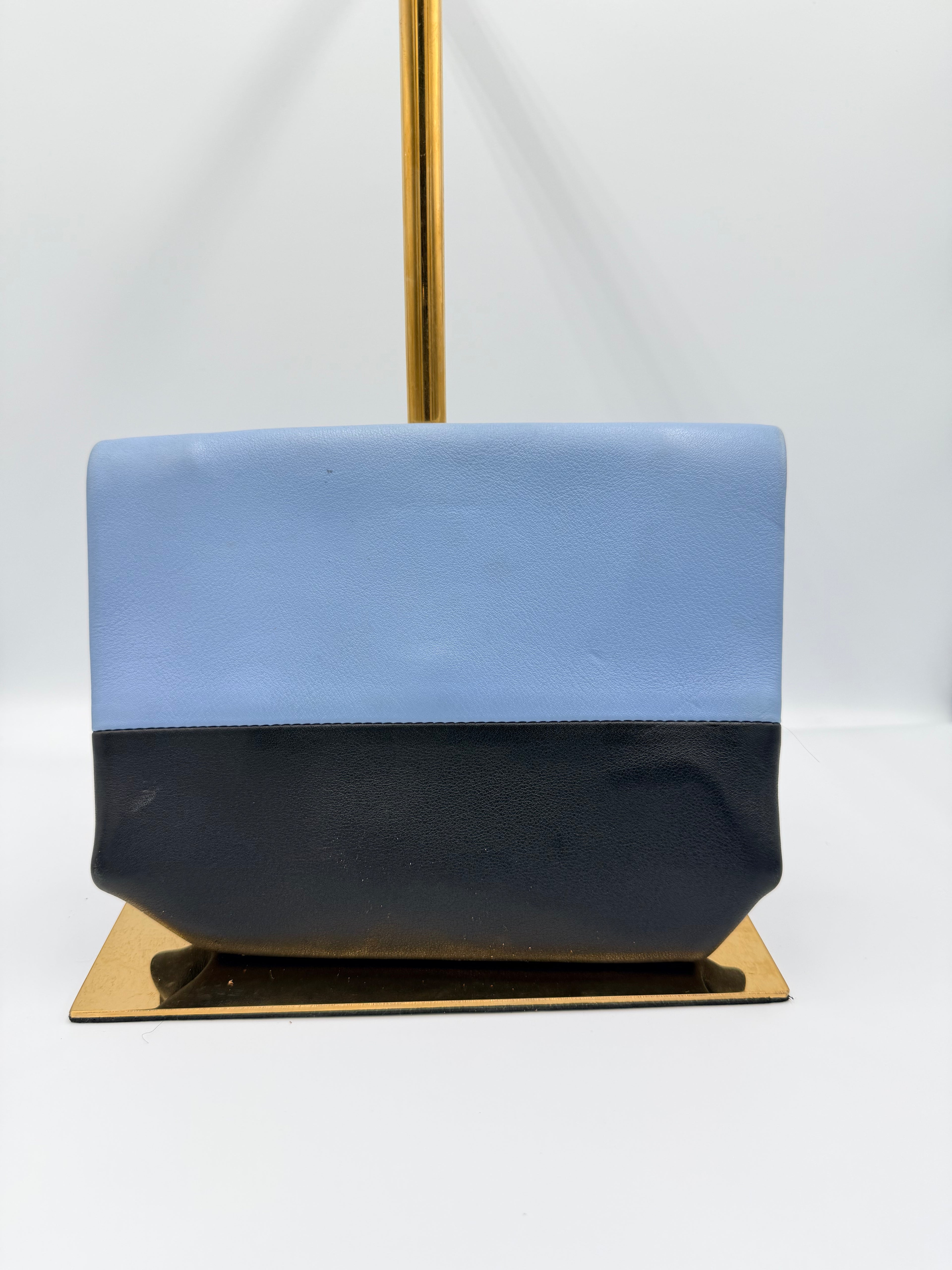Céline Bi-Color Leather Fold Mini Clutch
