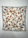 Burberrys Silk Scarf in Equestrian Chain & Tassel Print