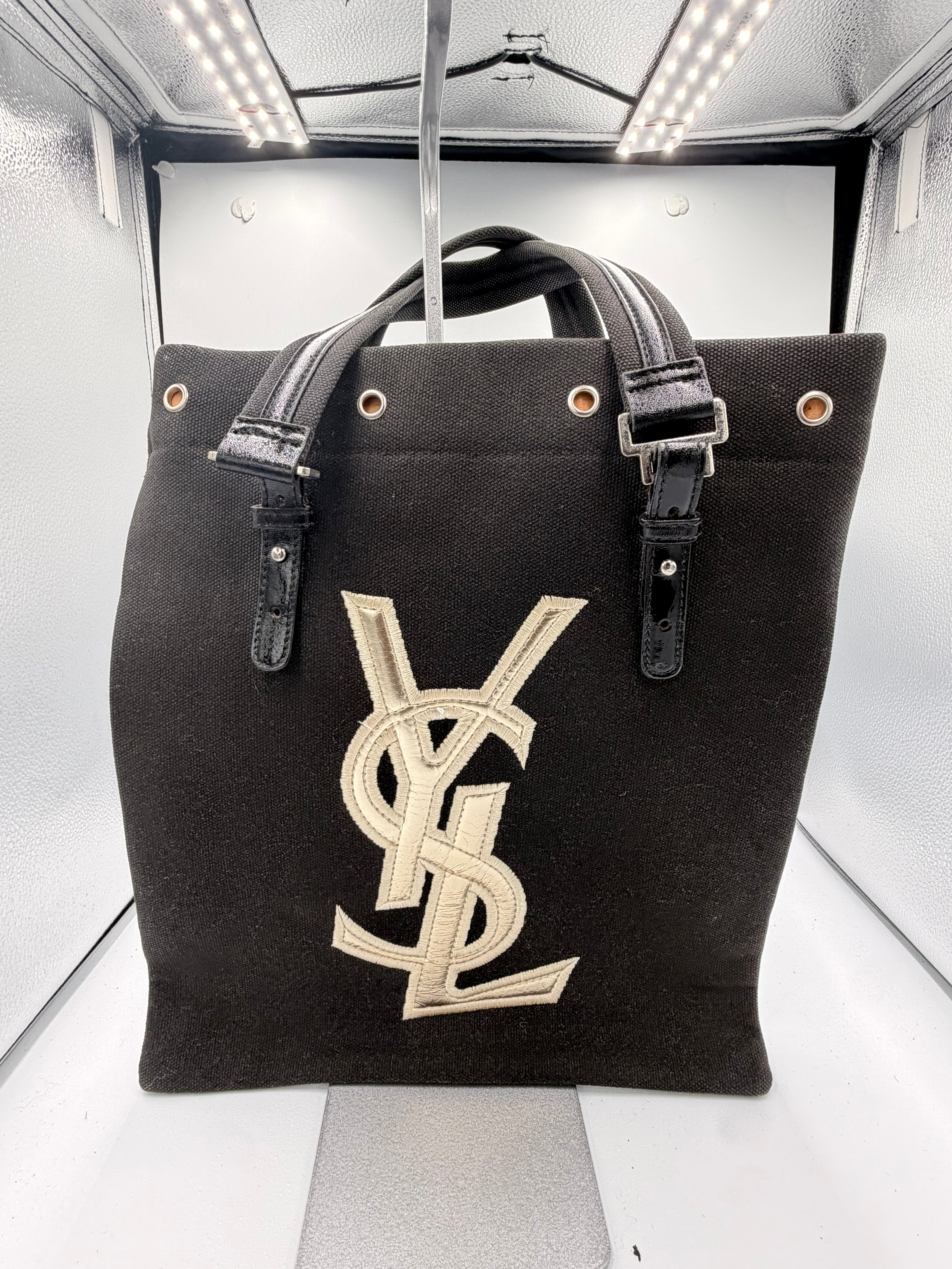 Saint Laurent YSL Canvas Tote Bag