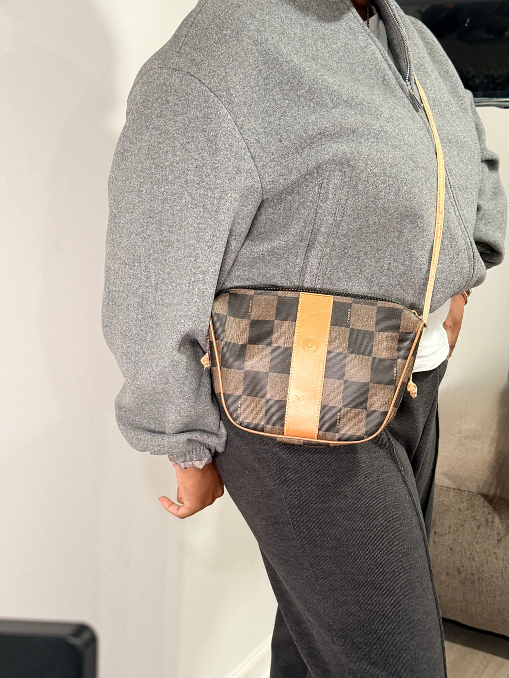 Fendi Zucca Crossbody Bag – Brown Tobacco