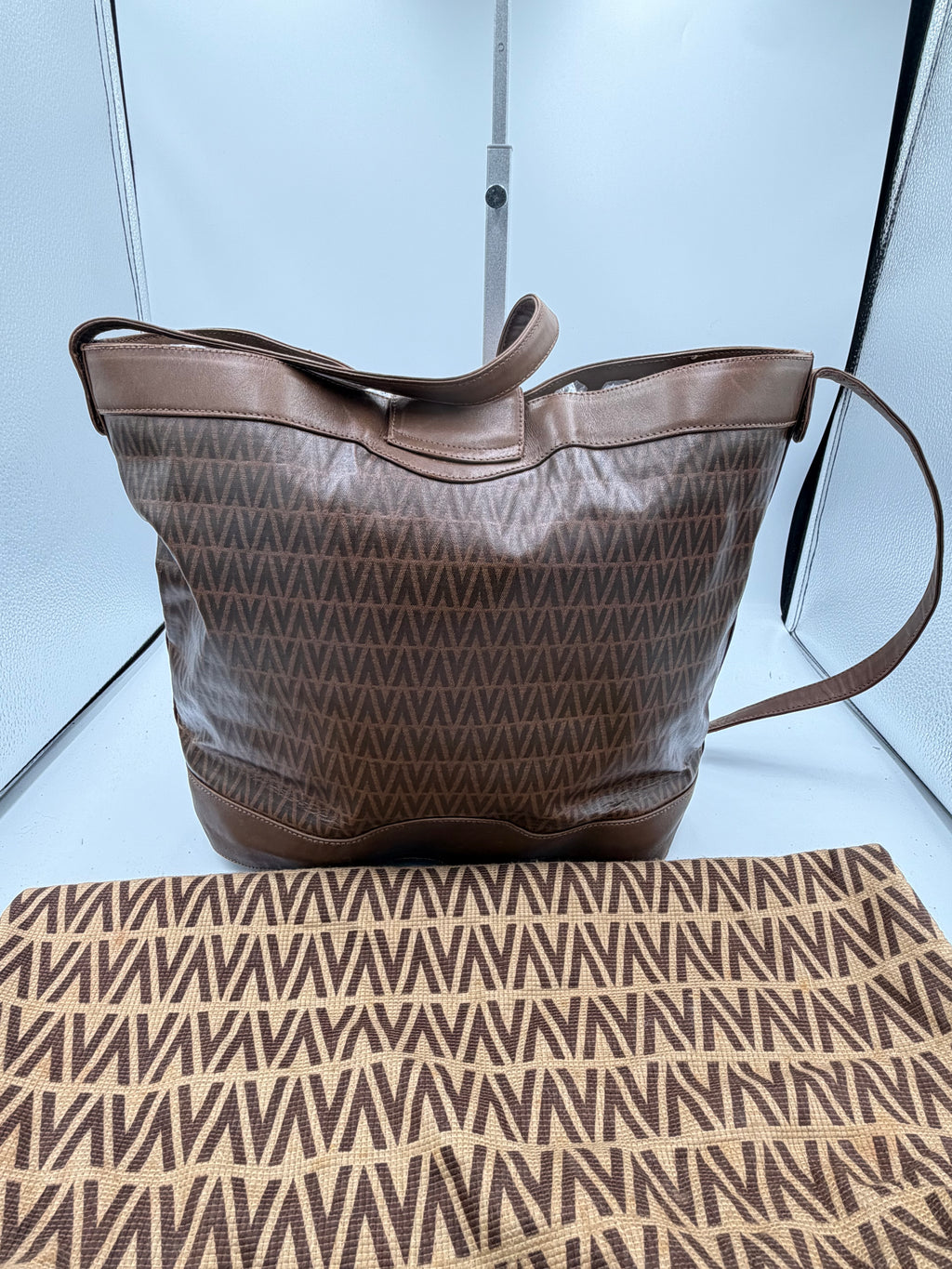 Valentino Monogram Bucket Shoulder Bag with Dust Bag