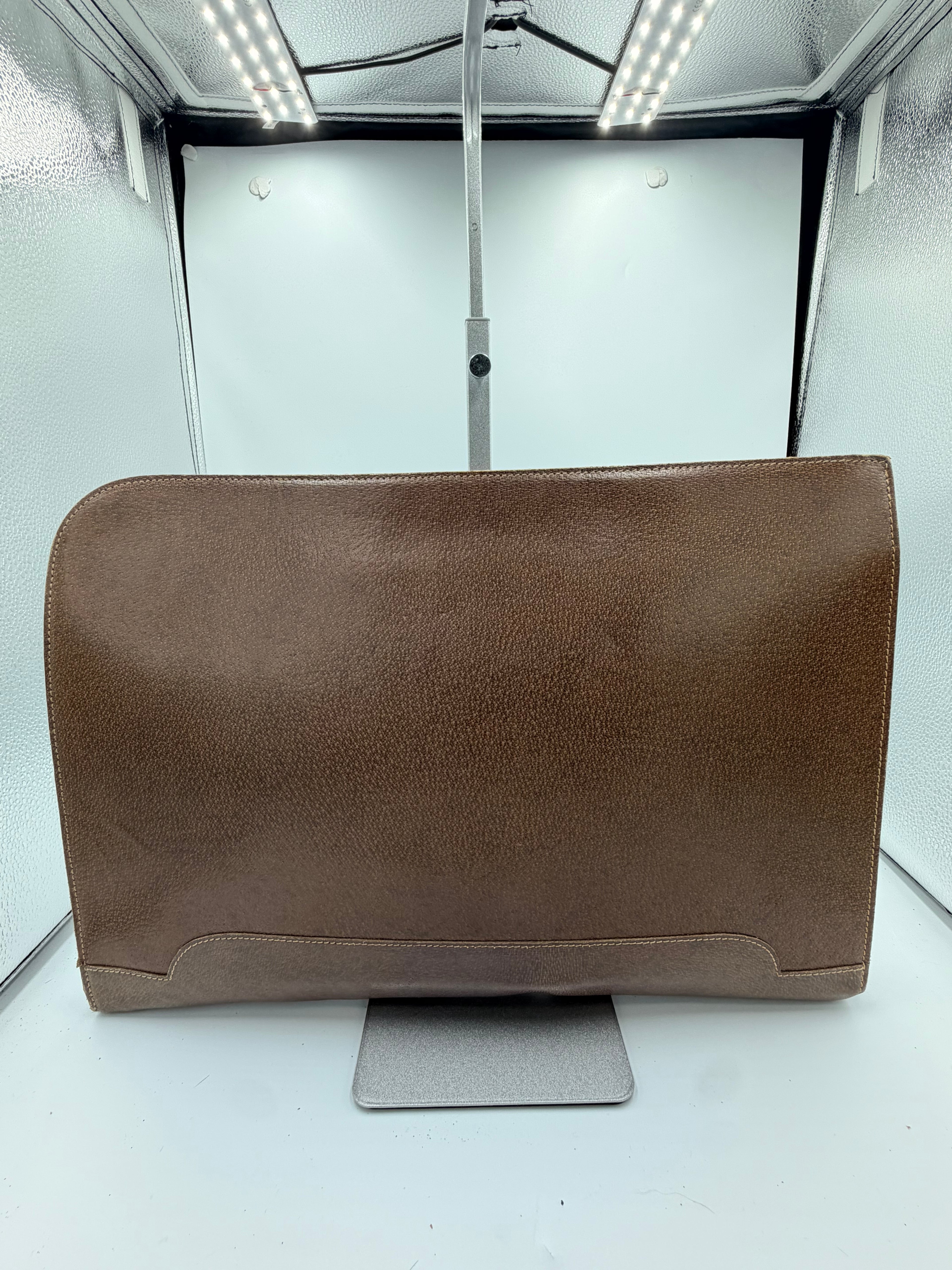 Gucci XL Leather Document Carrier / Oversized Clutch