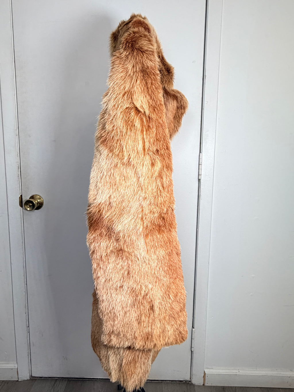 Vintage Natural Red Fox Fur Coat – Honey Cognac – XS/S 041