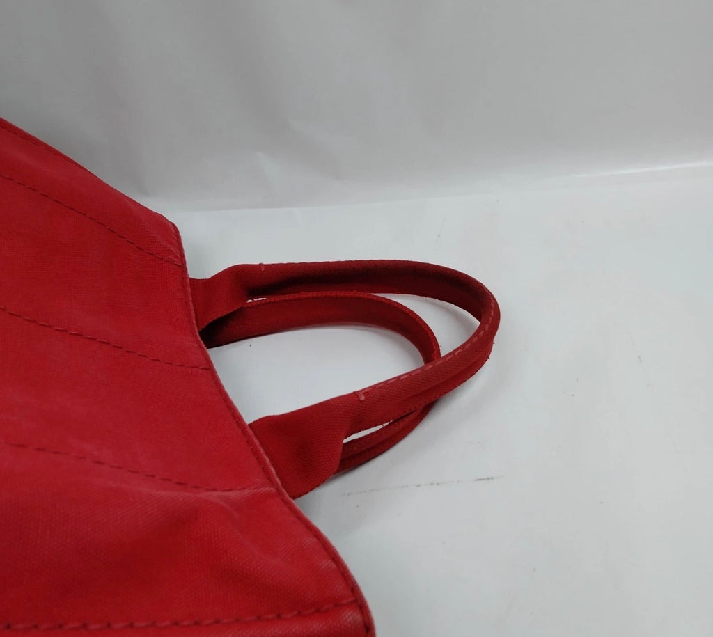 Prada Canapa Canvas Tote – Red