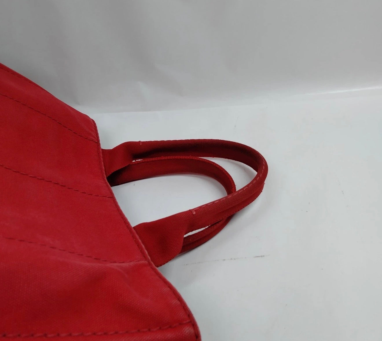 Prada Canapa Canvas Tote – Red