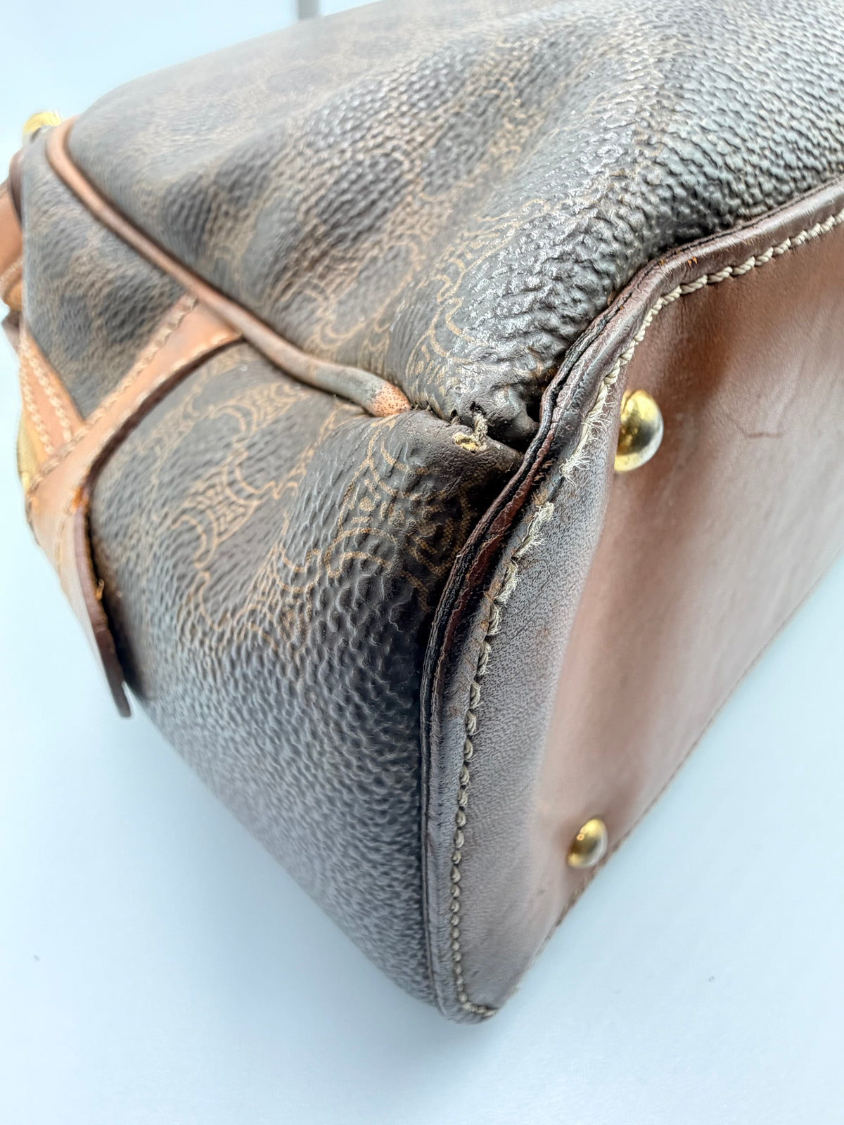 Celine Vintage Macadam Dome Handbag