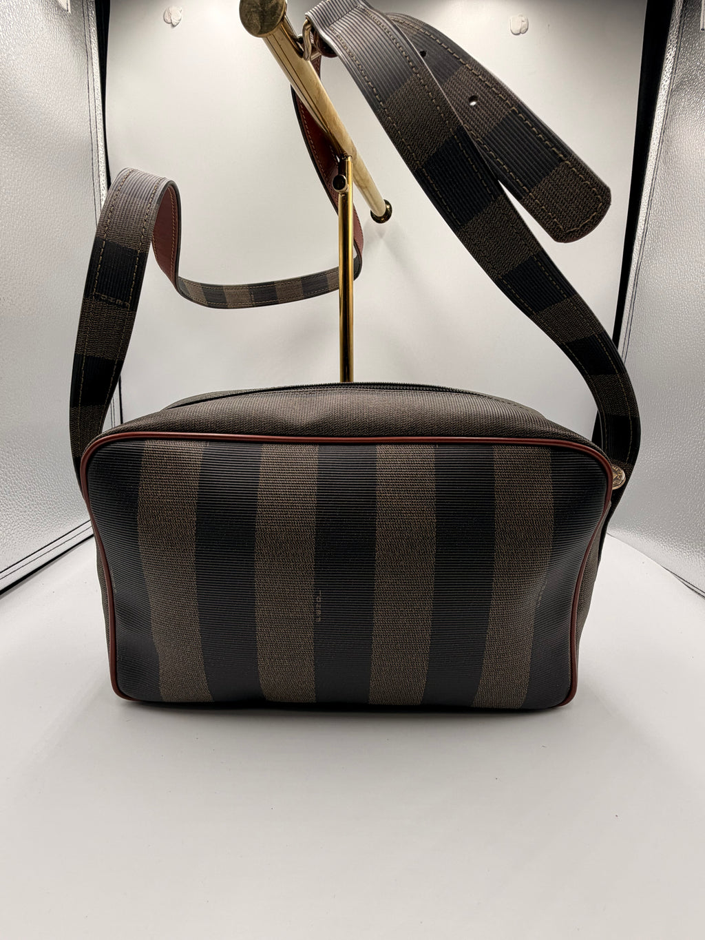 Fendi Pequin Crossbody Bag