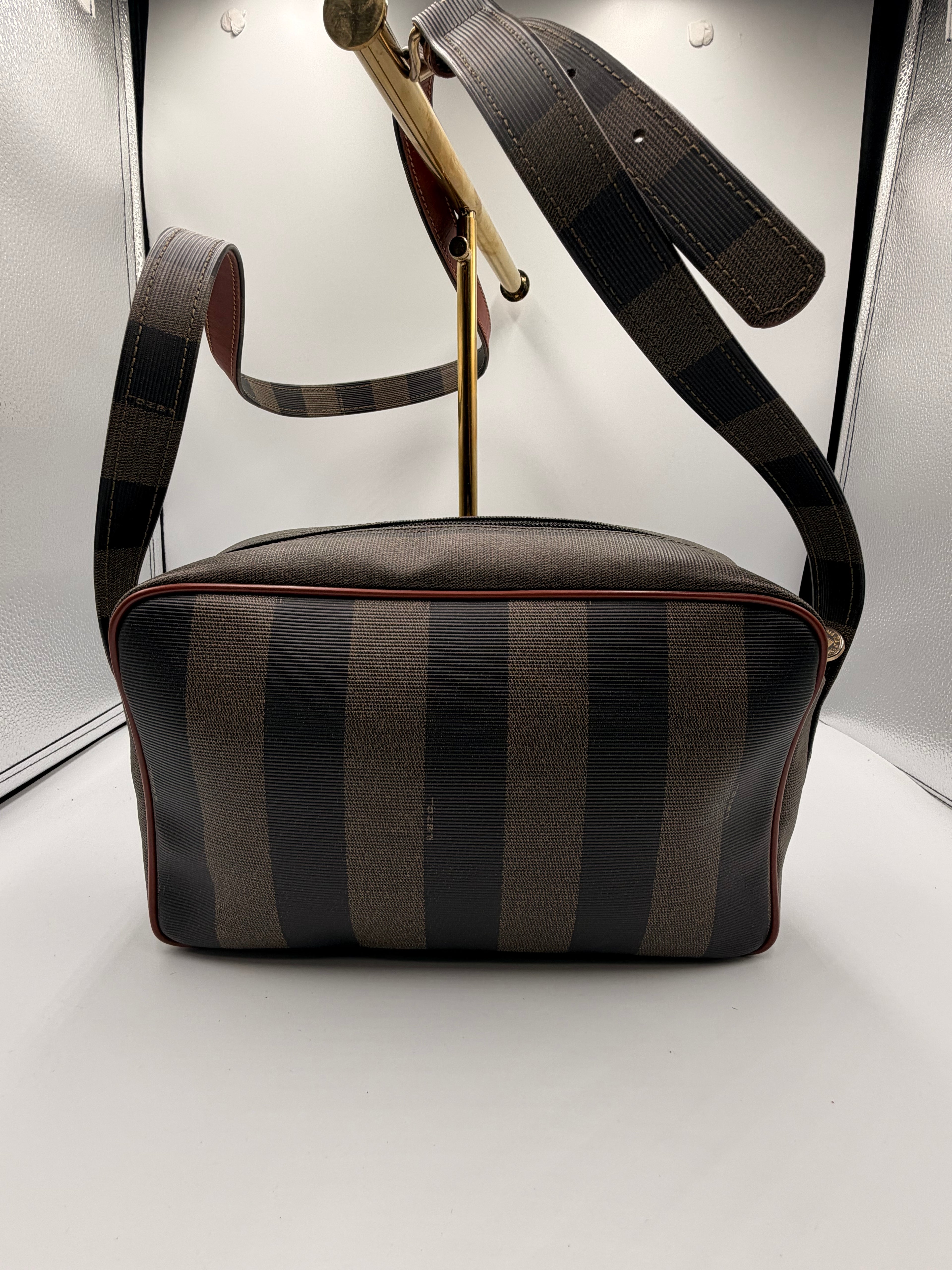Fendi Pequin Crossbody Bag