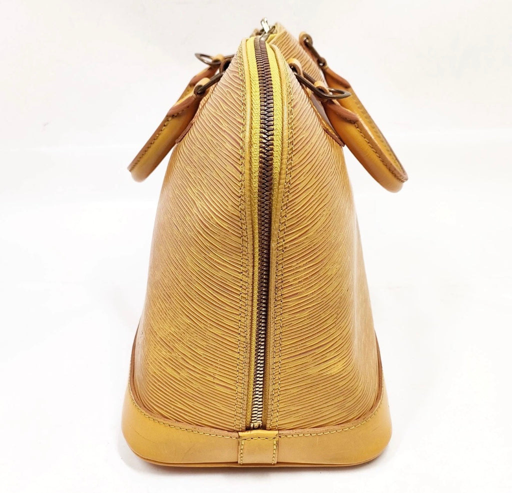 Louis Vuitton Yellow Epi Alma PM