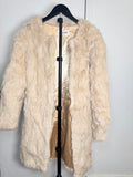 Vintage Ivory Rabbit Fur Coat – Medium 033