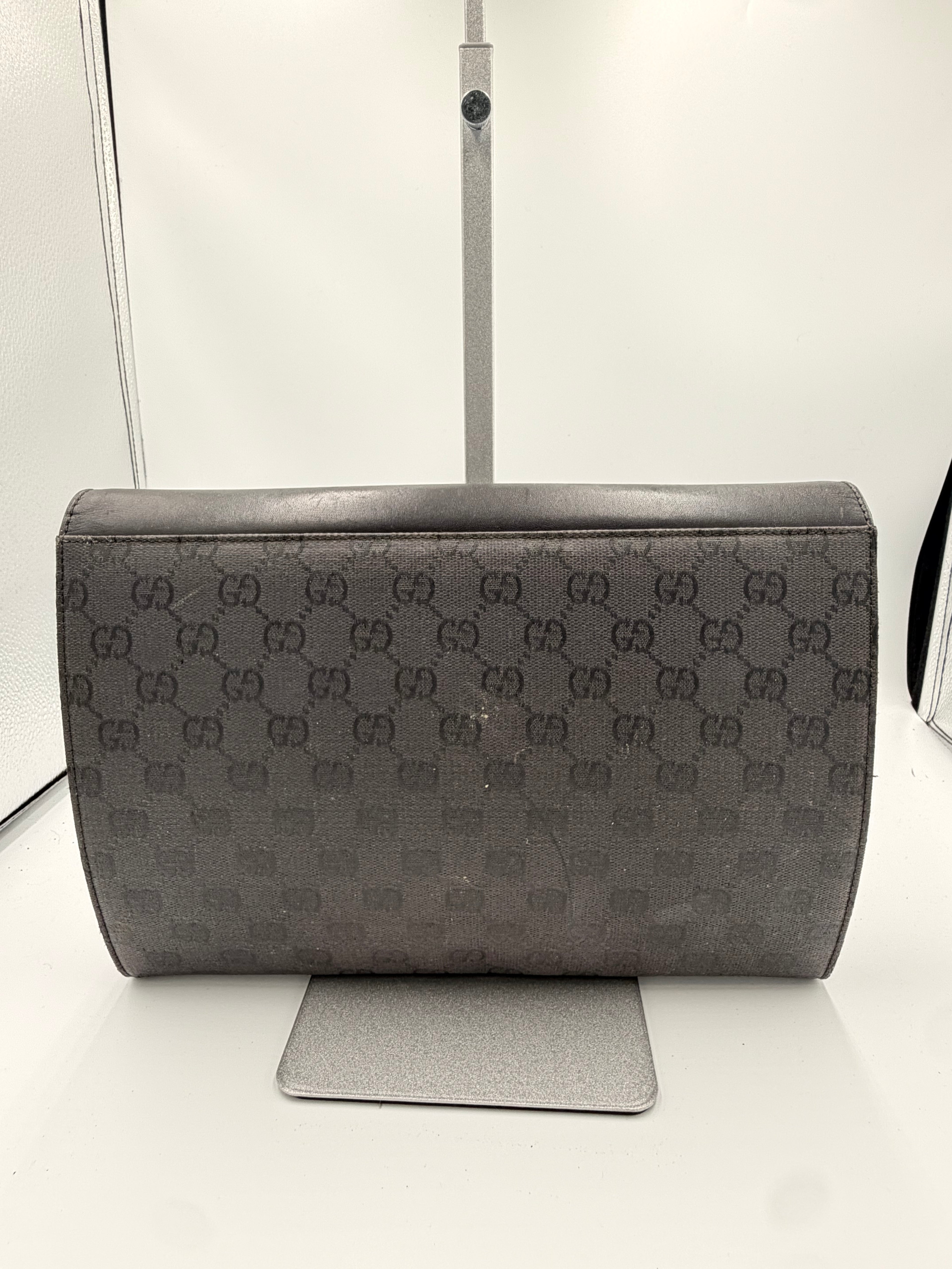 Gucci GG Canvas Chain Clutch