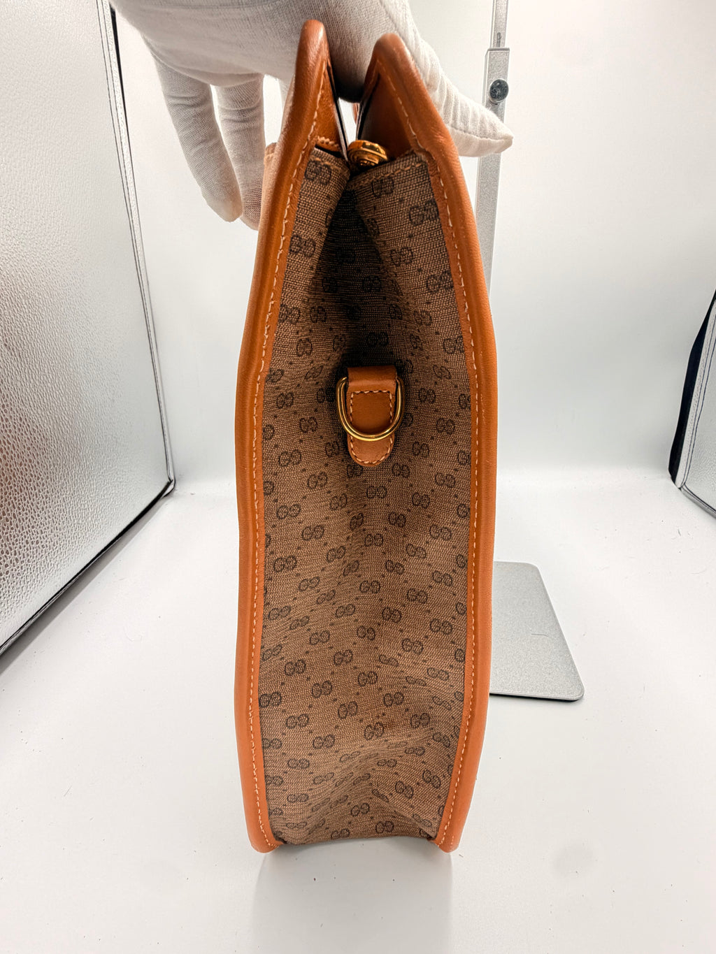 Gucci Micro GG Portfolio Clutch/ Briefcase