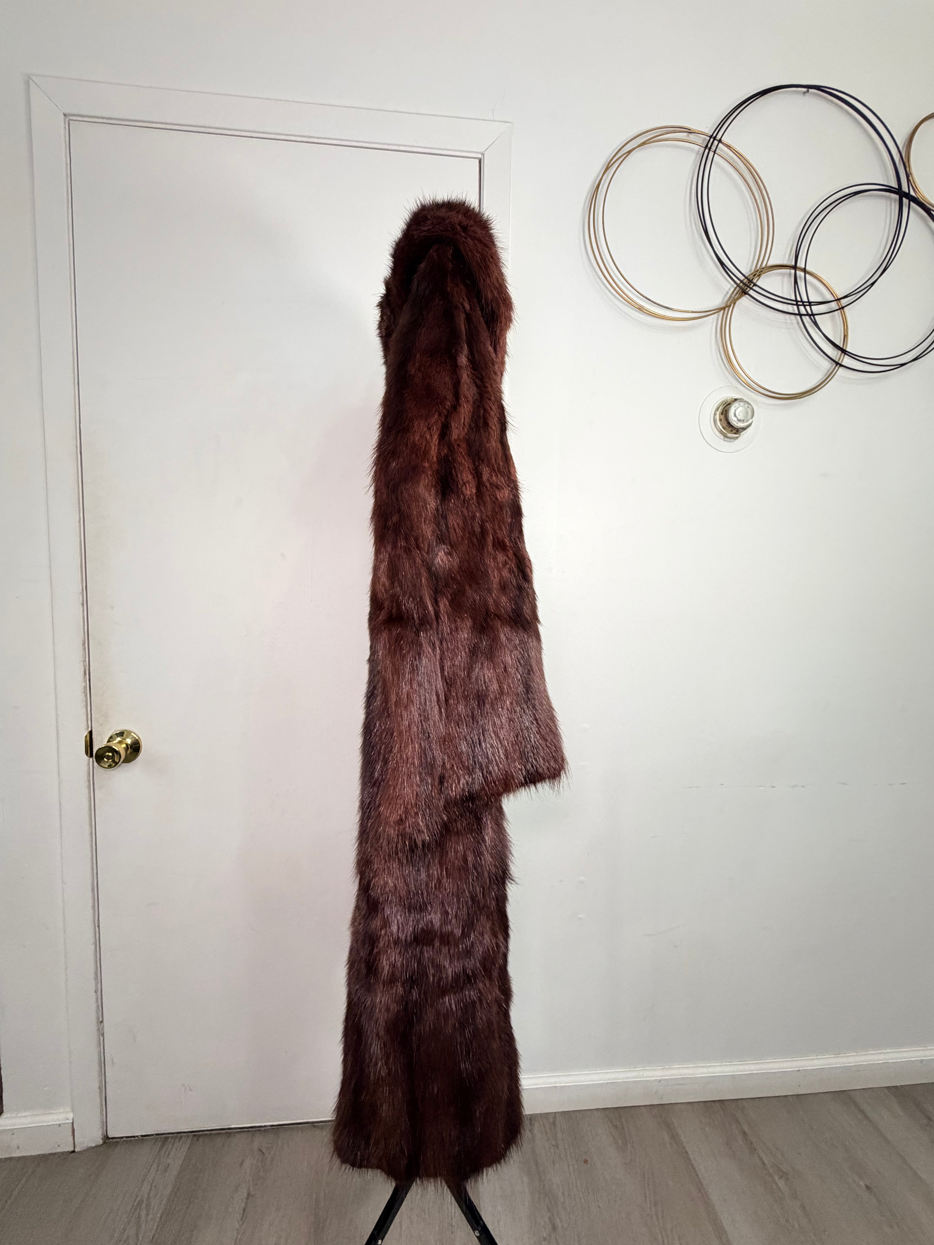 Vintage Mink Fur Coat – Rich Chestnut Brown (Medium)