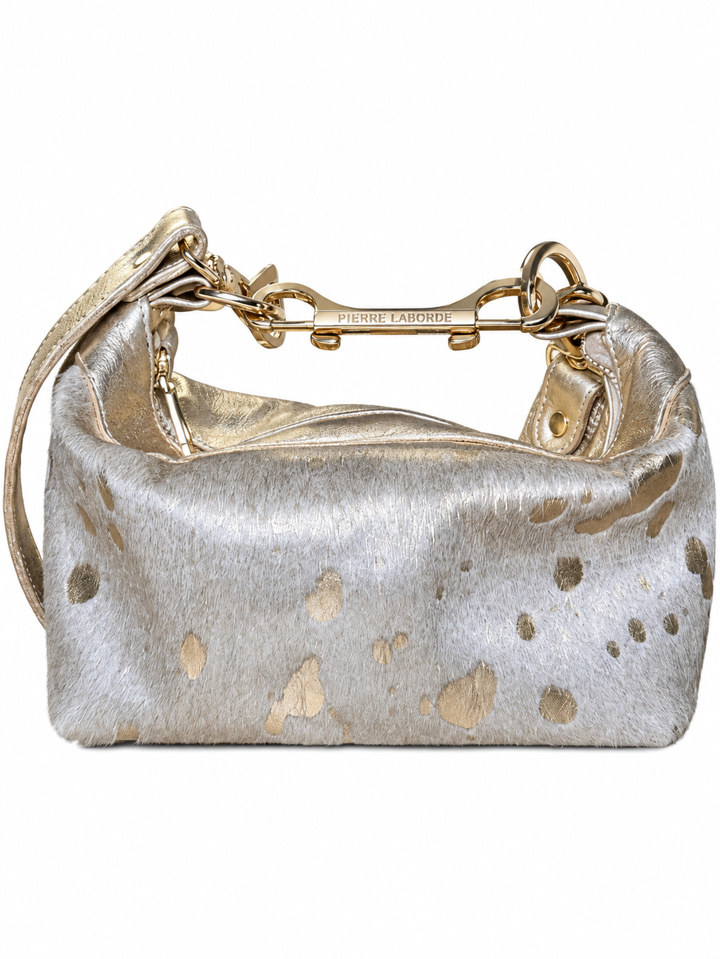 Pierre Laborde One-of-One Silver & Gold Pony Hair Bag
