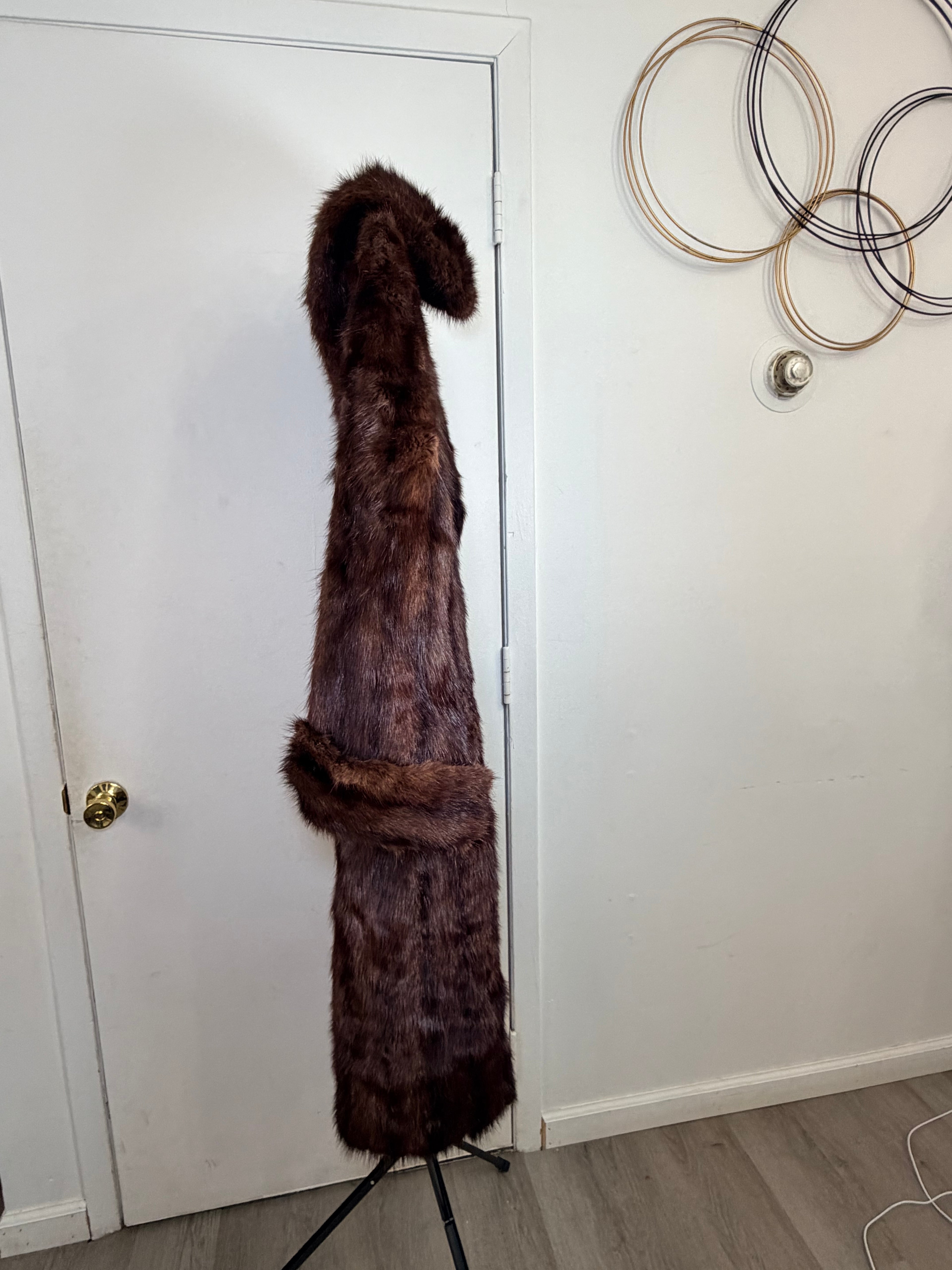 Vintage Mink Fur Coat – Rich Brown (Medium)
