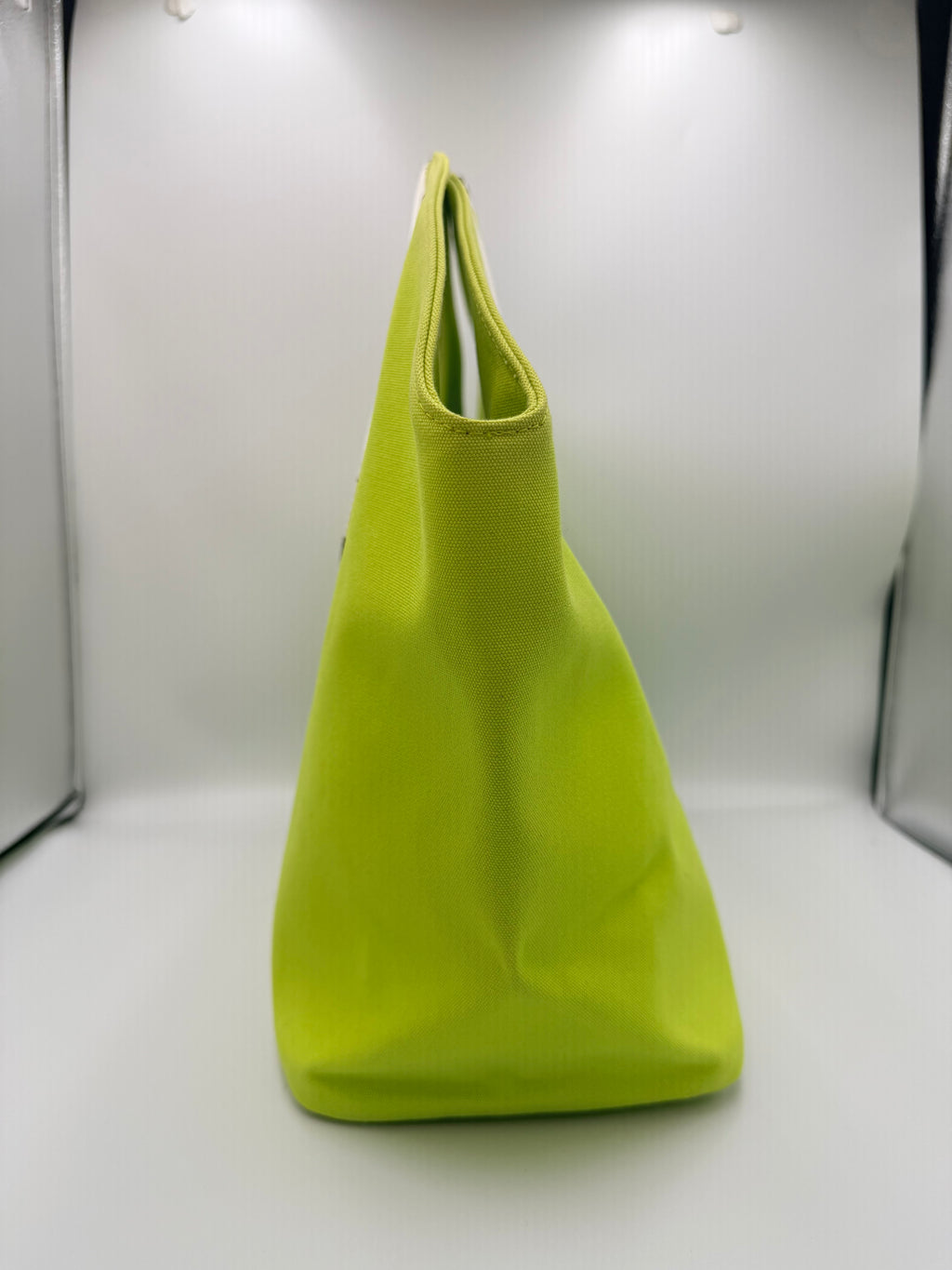 Emilio Pucci Lime Green Canvas Tote Bag