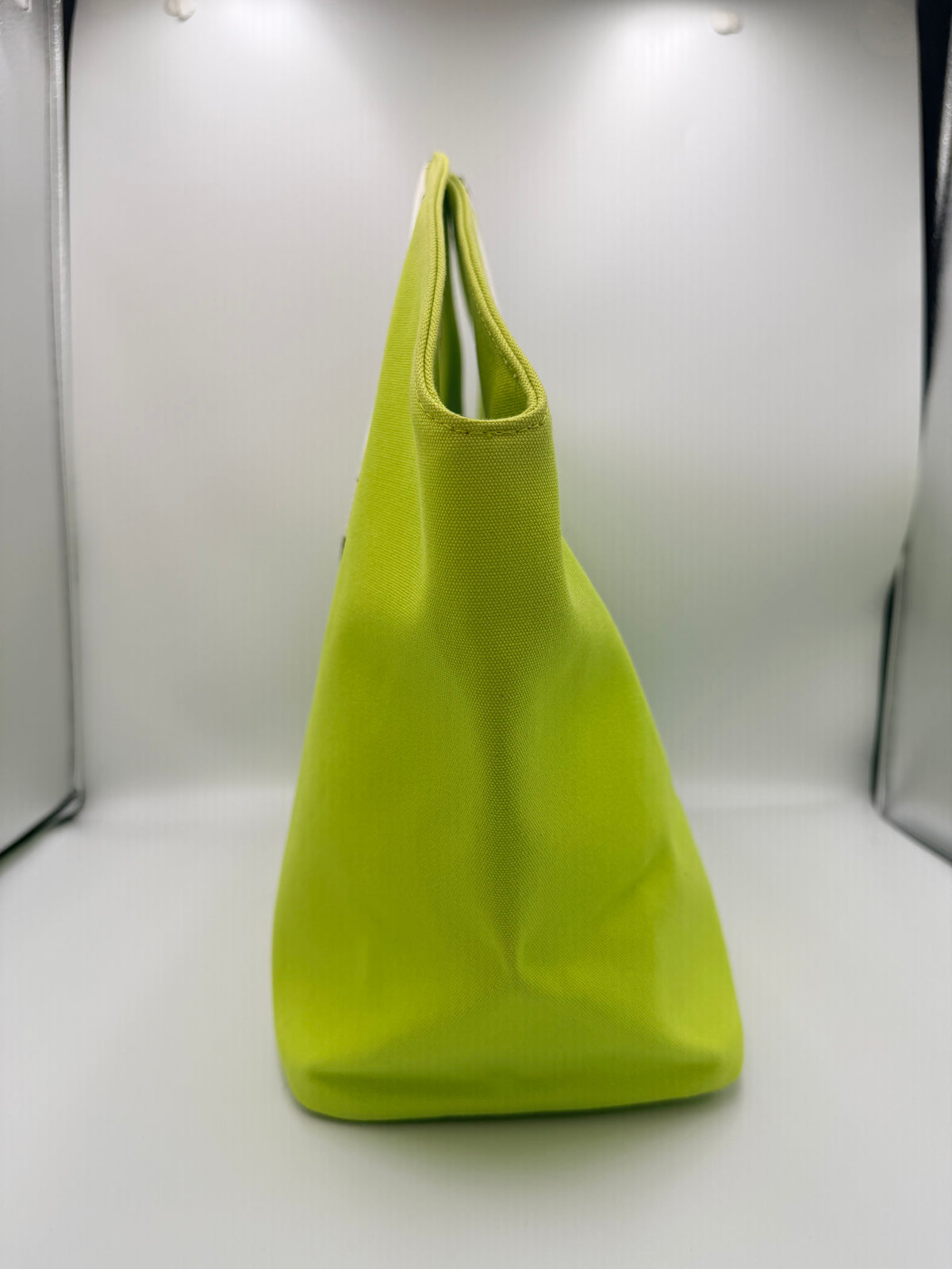 Emilio Pucci Lime Green Canvas Tote Bag