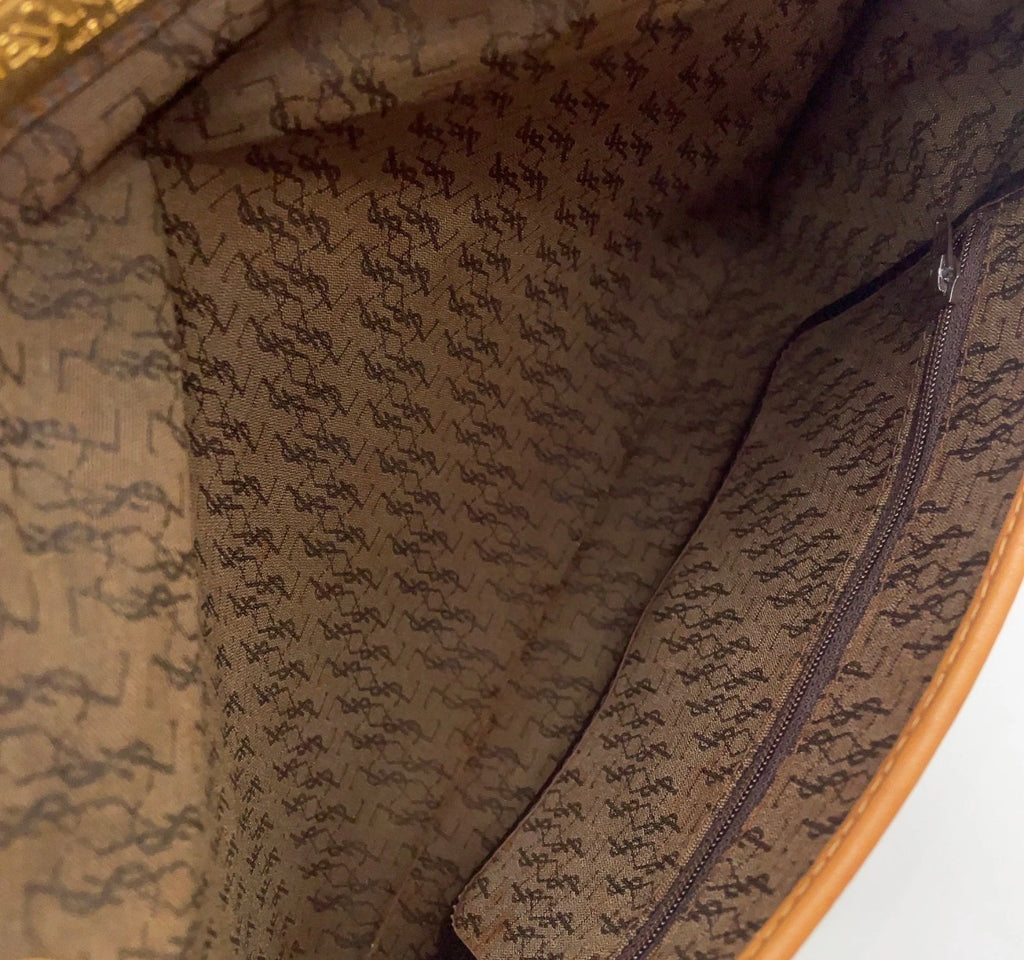 Yves Saint Laurent Woven Envelope Crossbody Bag