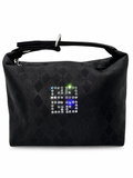 Givenchy Black Monogram Crystal Logo Shoulder Bag