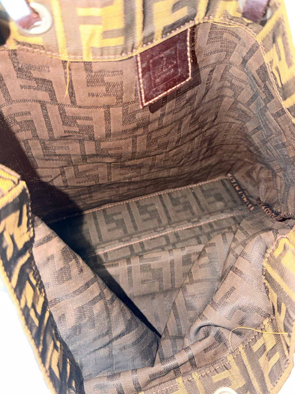Vintage Fendi Zucca Canvas Tote