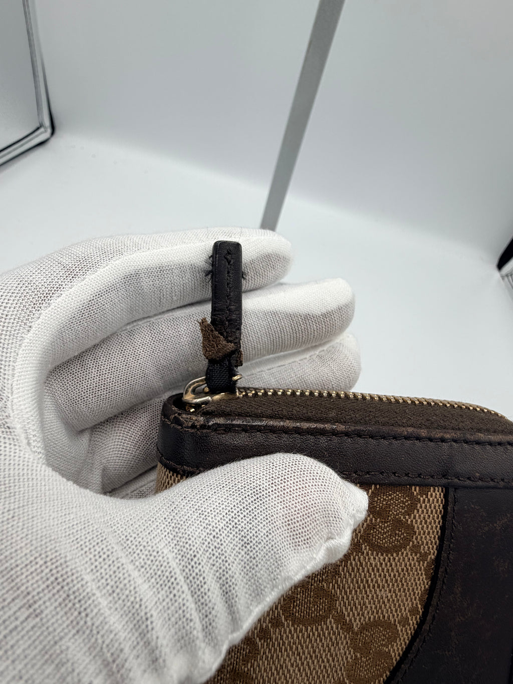 Gucci GG Canvas Zip Around Continental Wallet