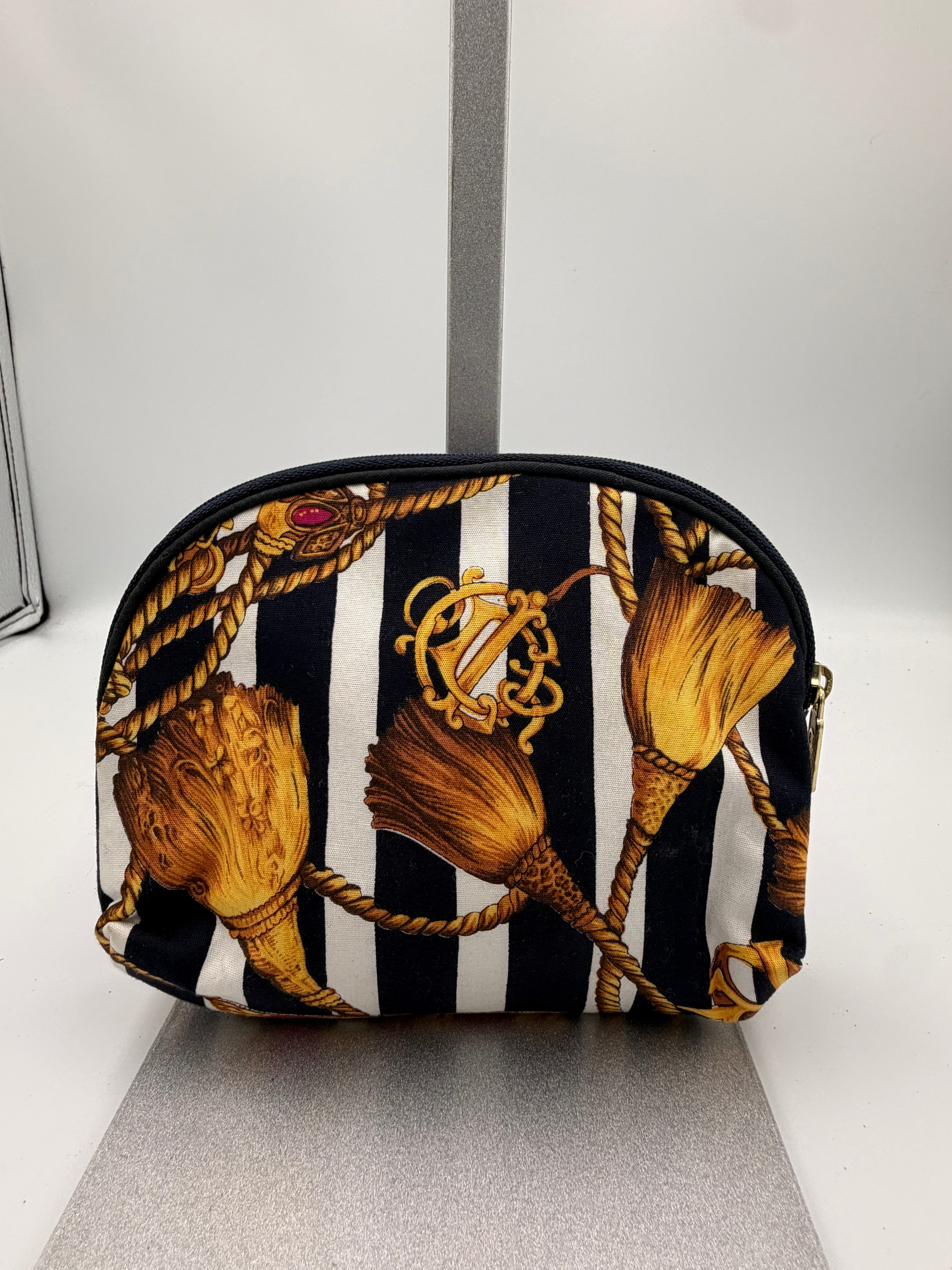 Christian Dior Vintage Cosmetic Pouch / Makeup Bag With Original Tags Attached