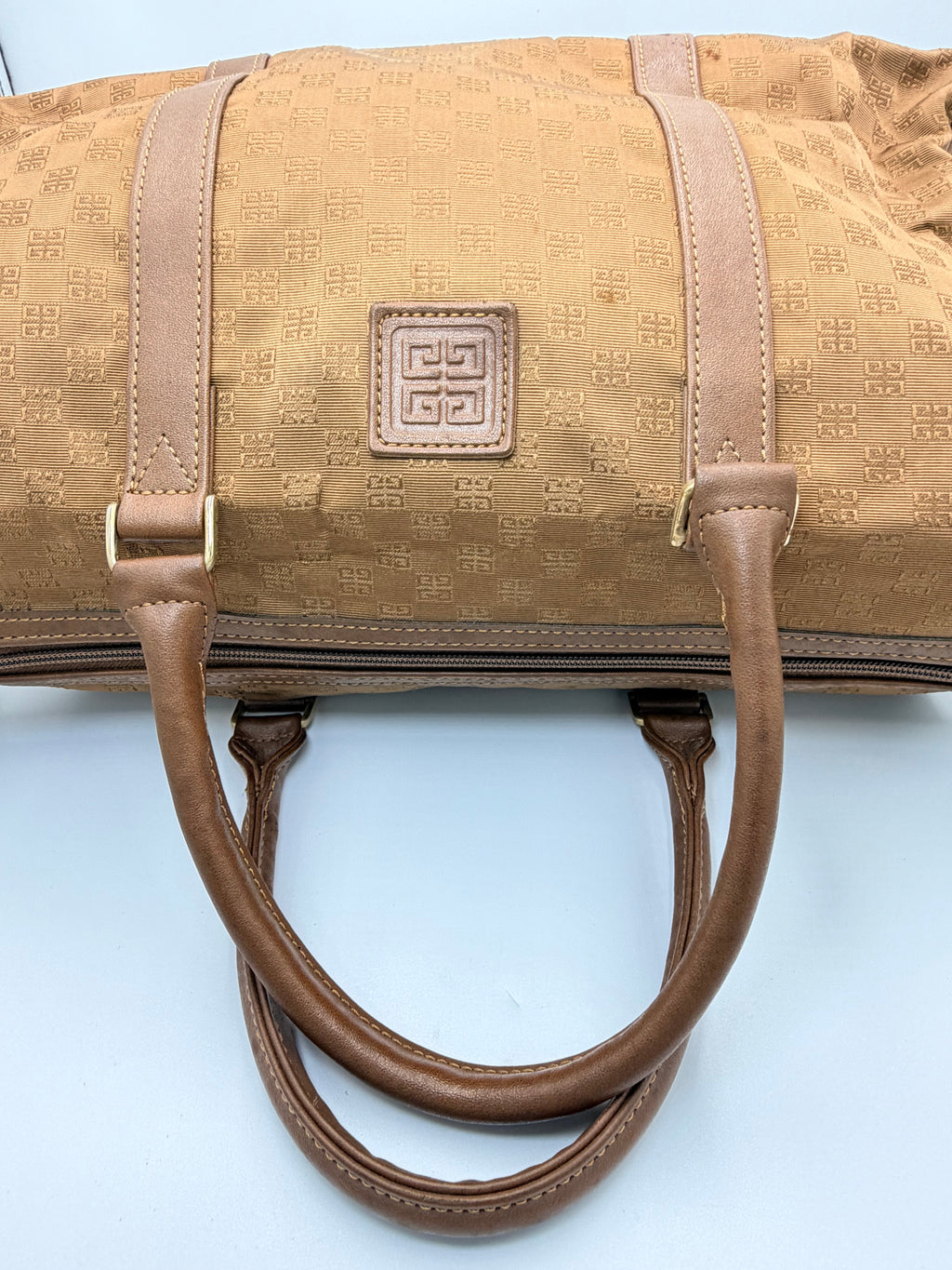 Givenchy Vintage 4G Monogram Boston Bag with Crossbody Stra