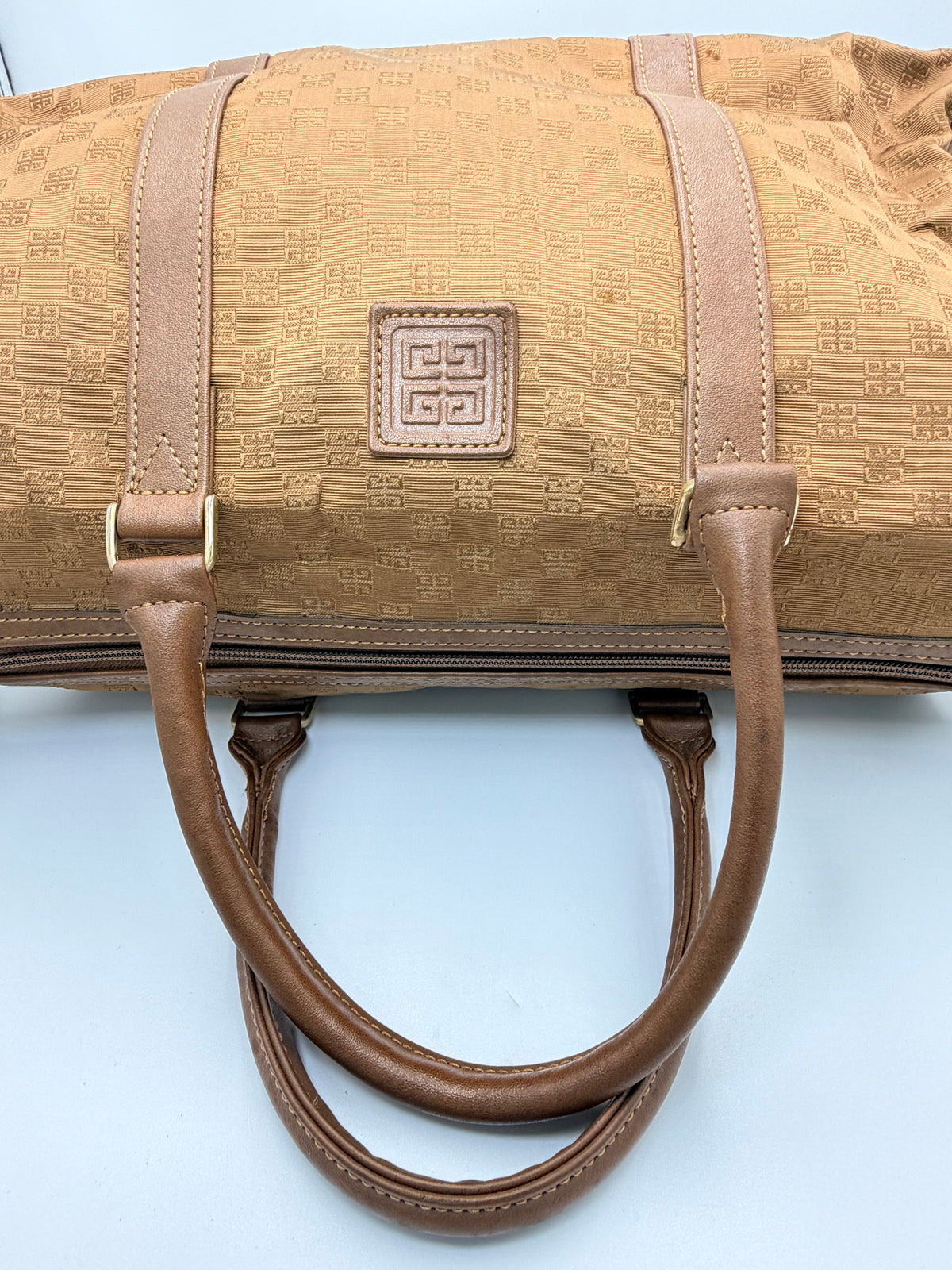 Givenchy Vintage 4G Monogram Boston Bag with Crossbody Stra