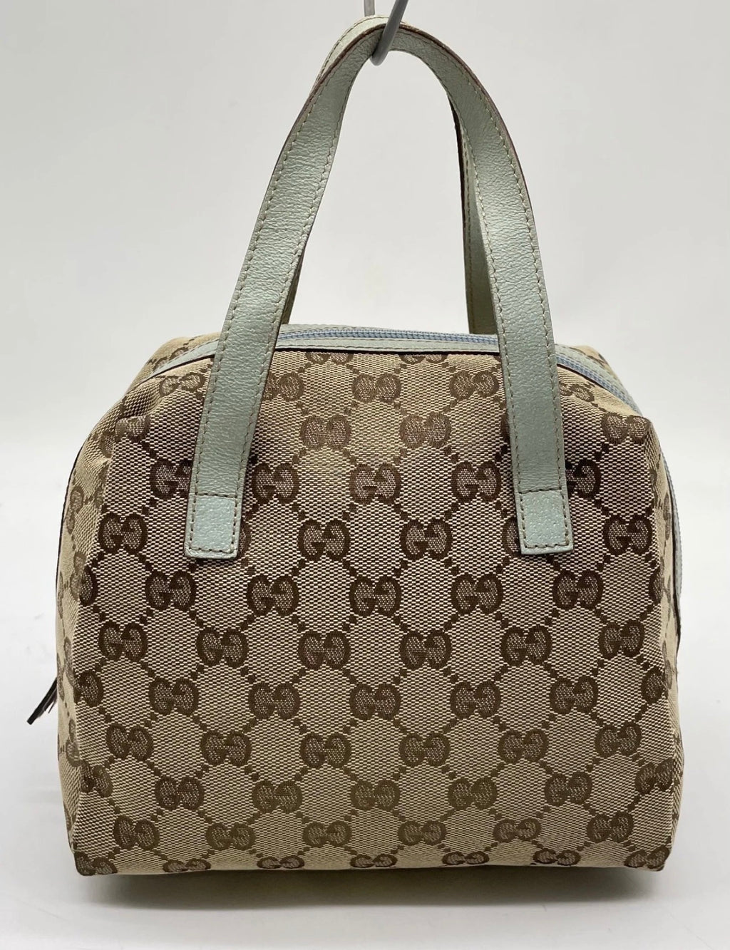 Gucci GG Canvas Mini Boston Bag (with Dustbag)