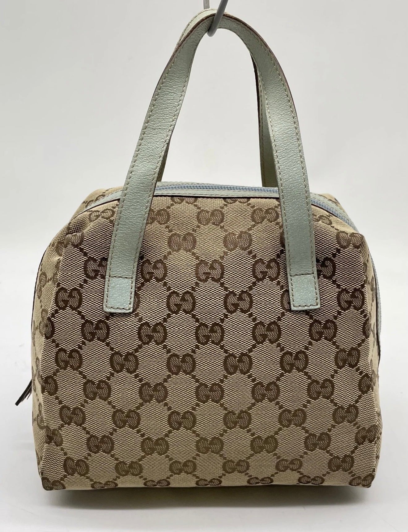 Gucci GG Canvas Mini Boston Bag (with Dustbag)