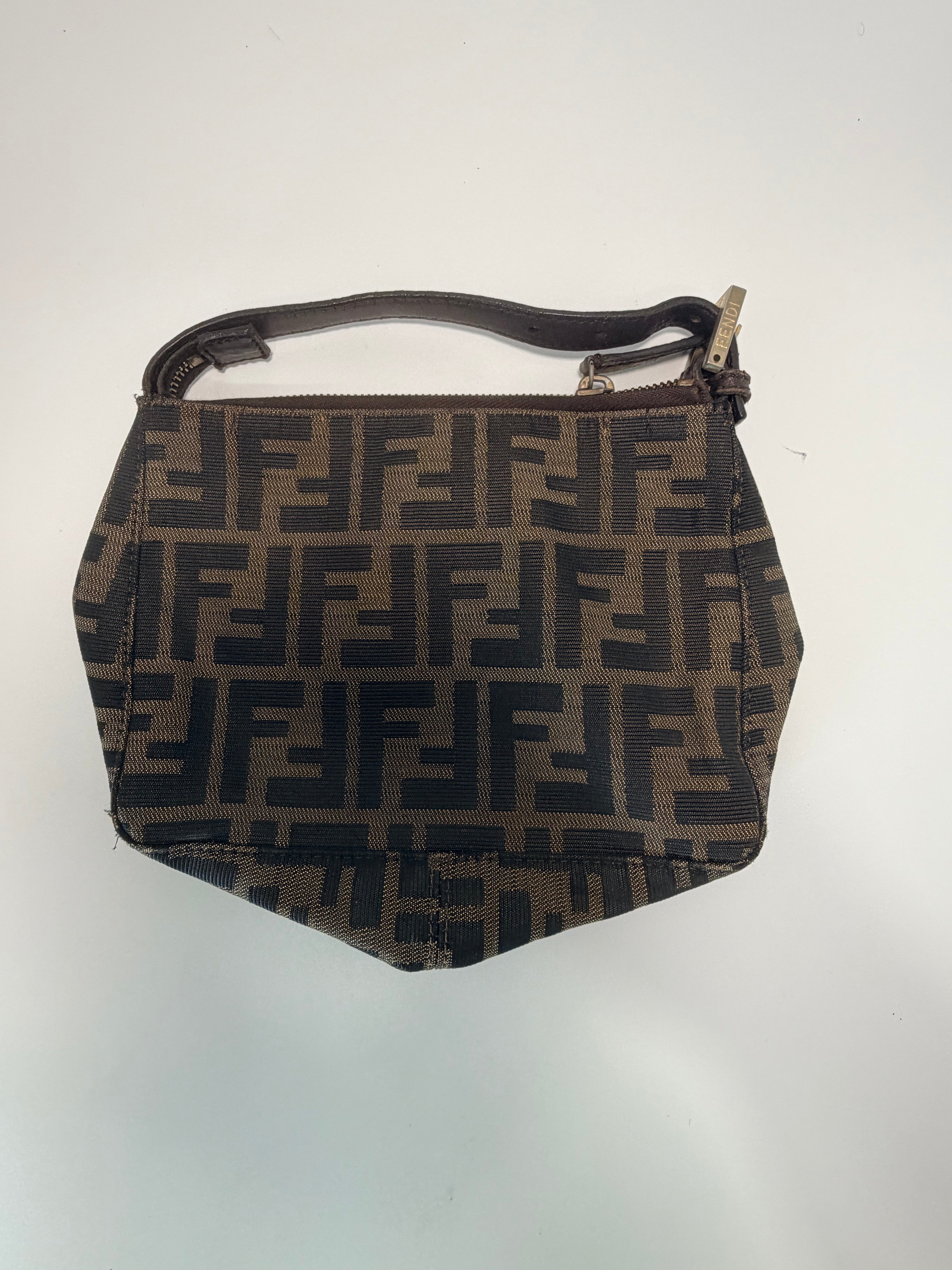 Vintage Fendi Zucca Mini Top-Handle Bag