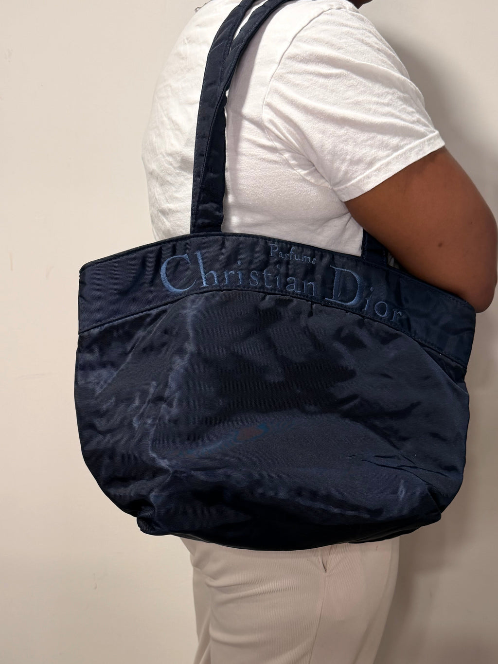 Christian Dior Parfums Vintage Nylon Tote