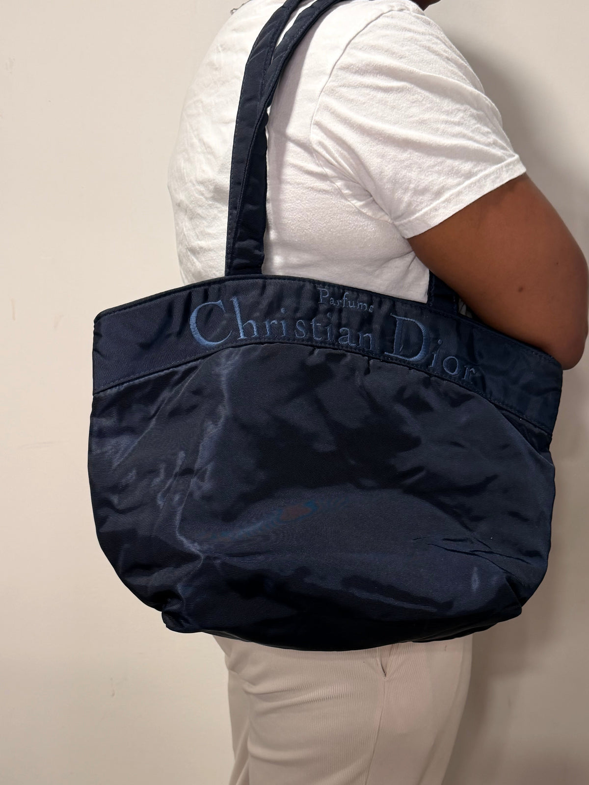 Christian Dior Parfums Vintage Nylon Tote