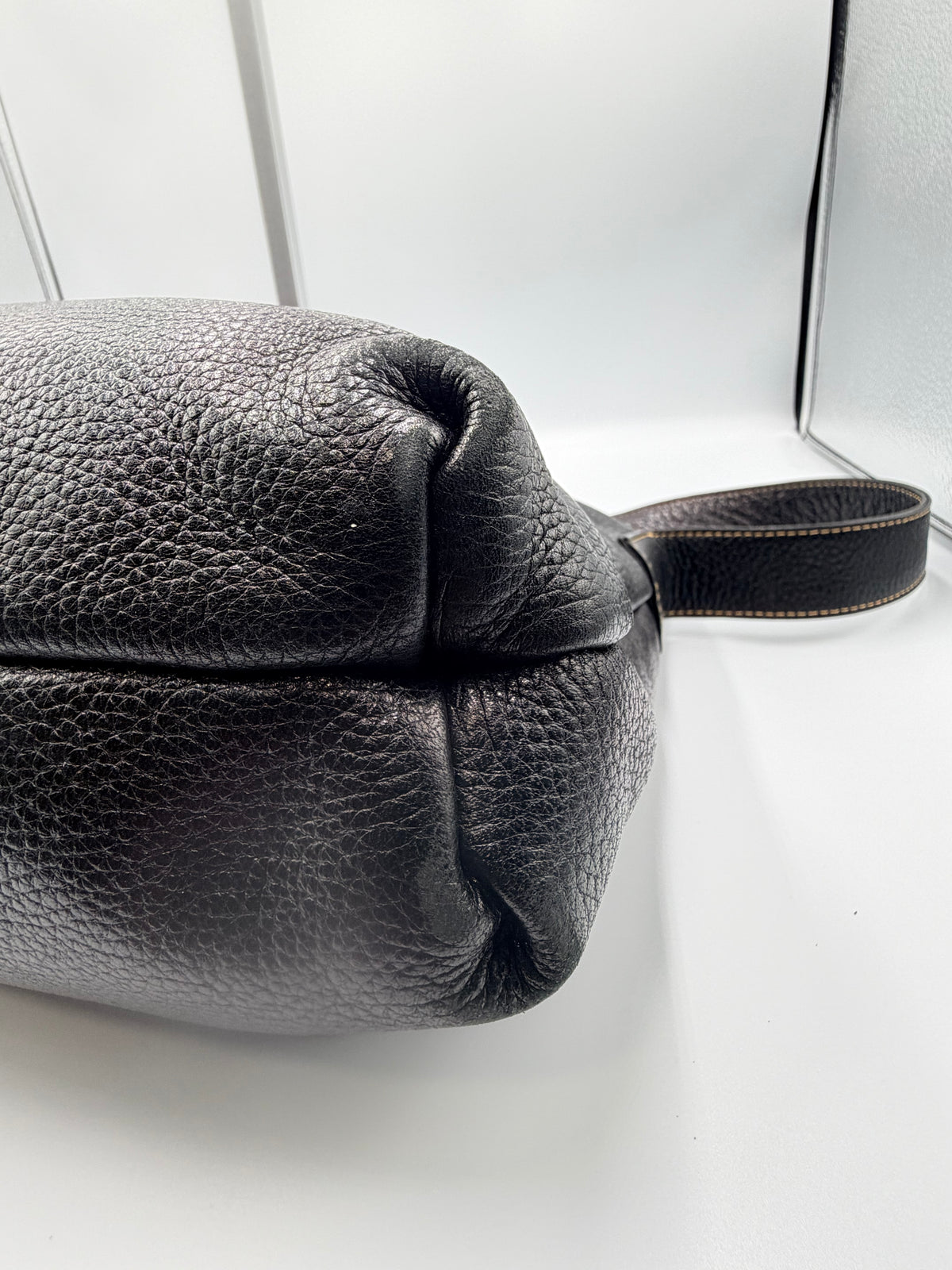 Givenchy Life Black Pebbled Leather Crossbody / Shoulder Bag