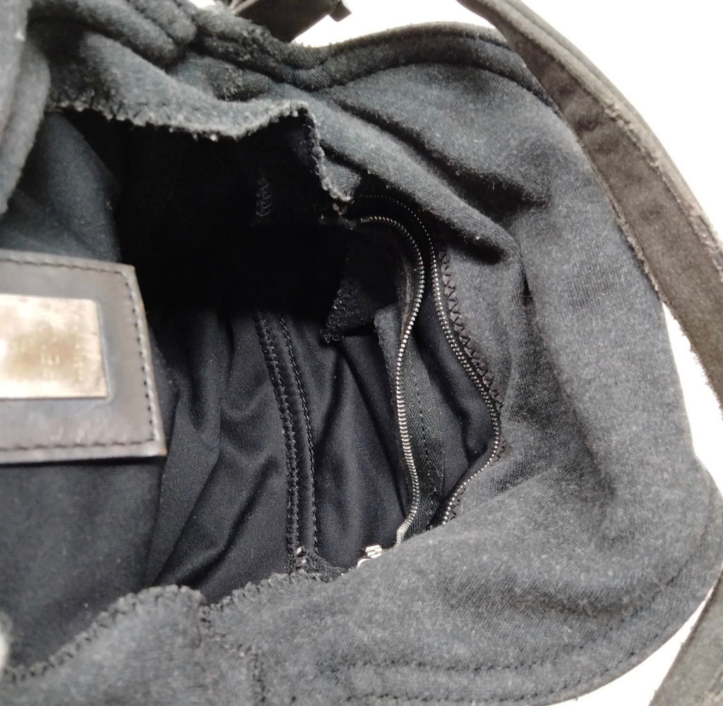 Fendi Mama Baguette – Charcoal Gray Cotton