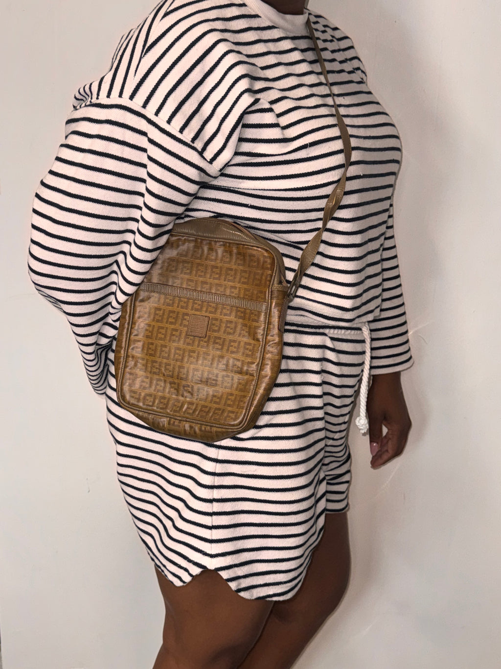 Fendi Zucca FF Crossbody Bag