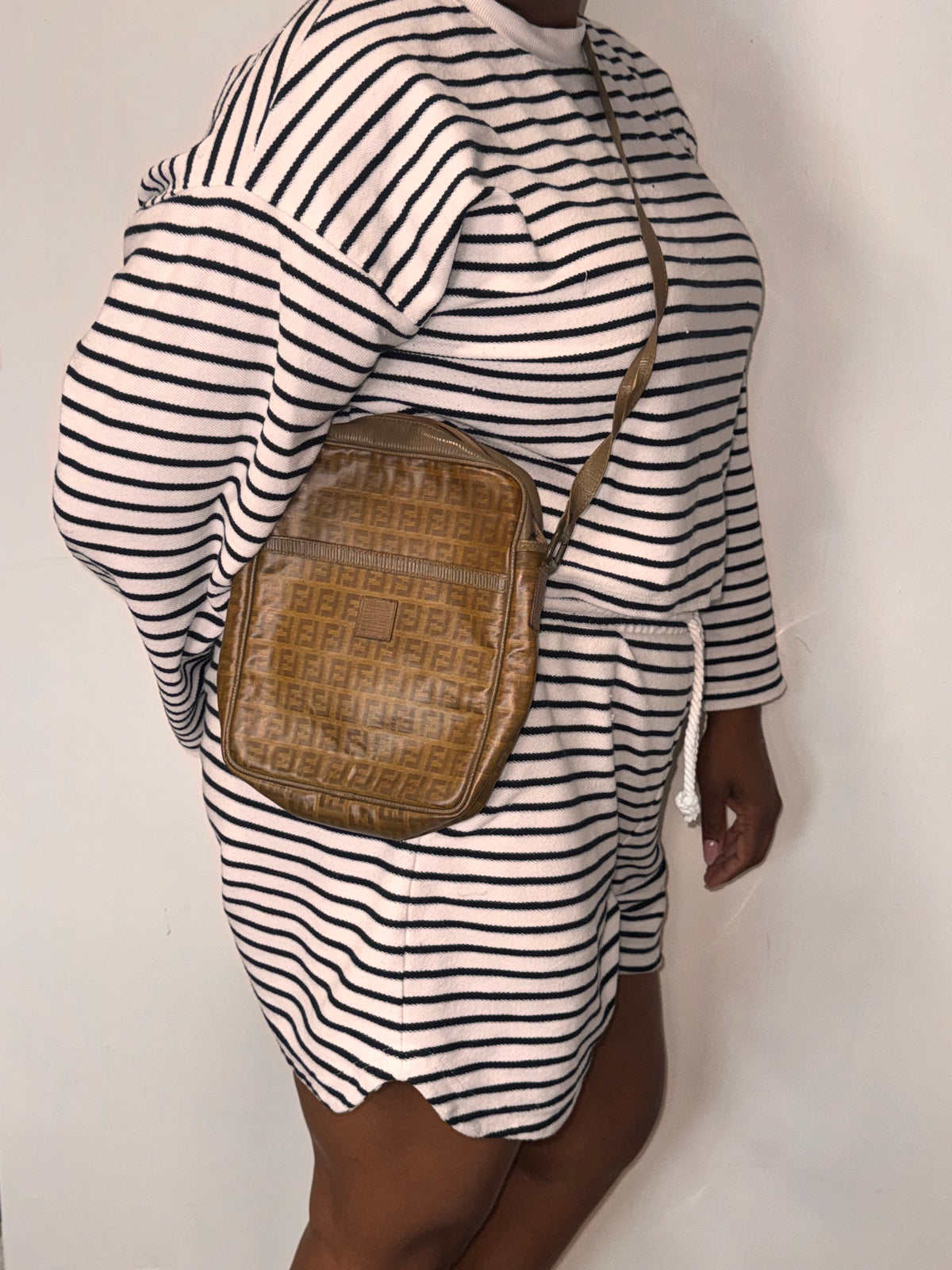Fendi Zucca FF Crossbody Bag