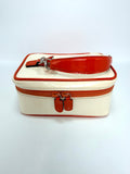 Gucci Vintage Vanity Case – Orange & Off-White
