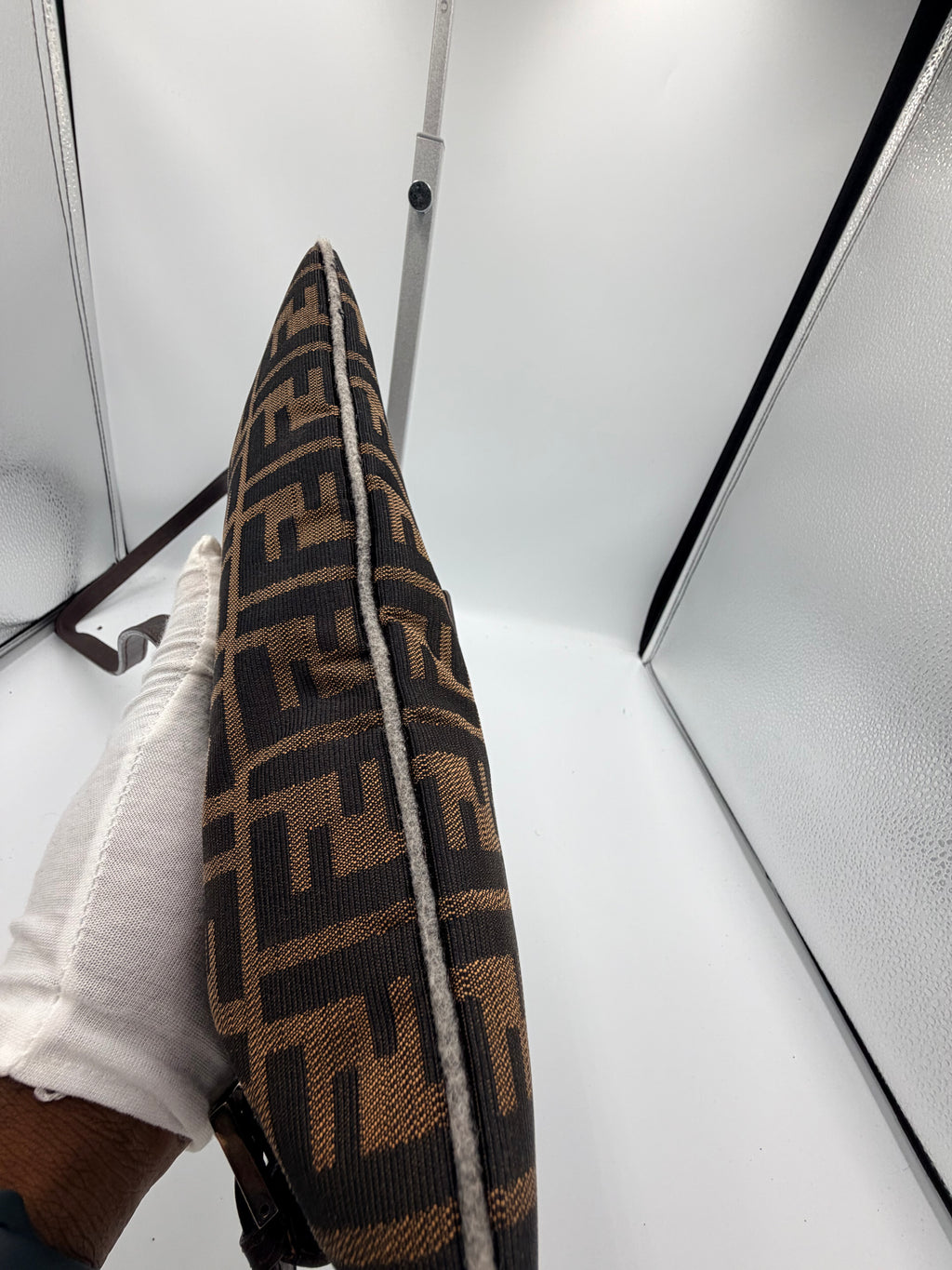 Fendi Zucca Baguette Shoulder Bag