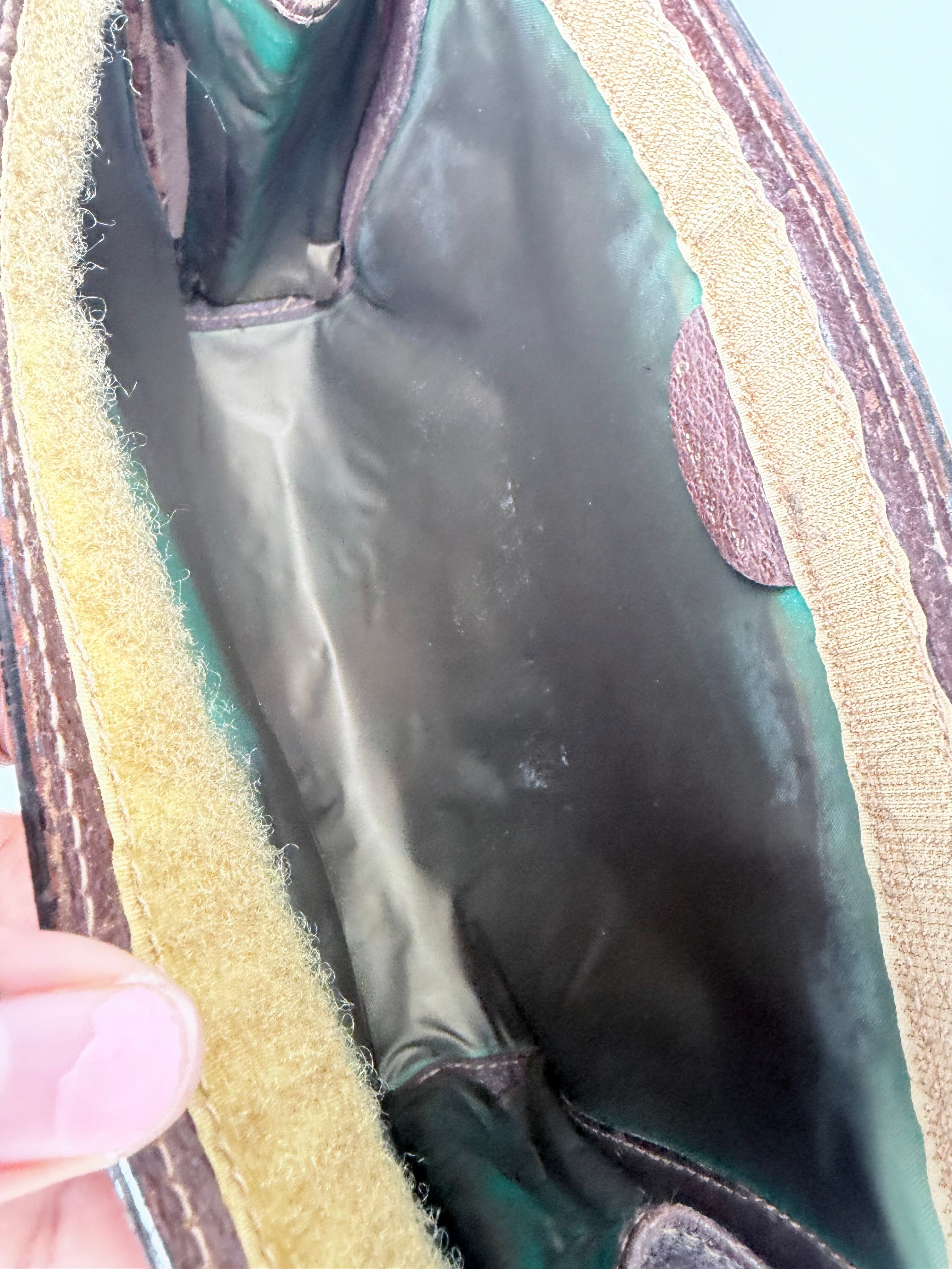 Vintage Gucci Sherry Line Clutch – PVC & Leather GG Pouch