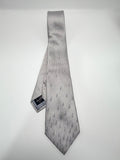 Dunhill London Silk Tie – Silver Monogram