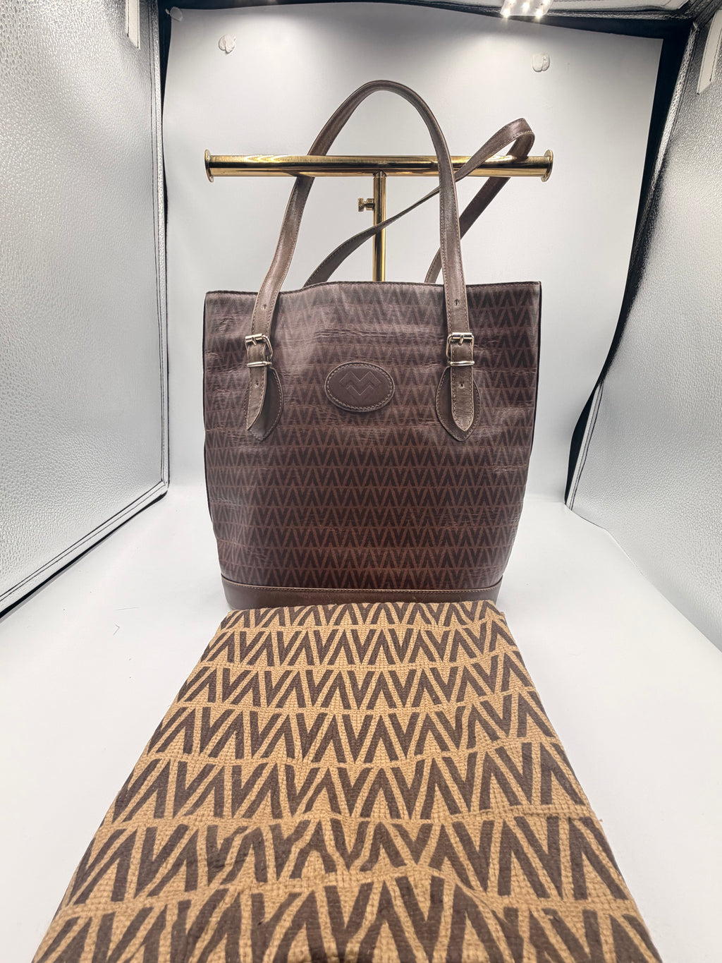 Valentino Garavani Monogram Bucket Tote with Matching Pouch & Dustbag