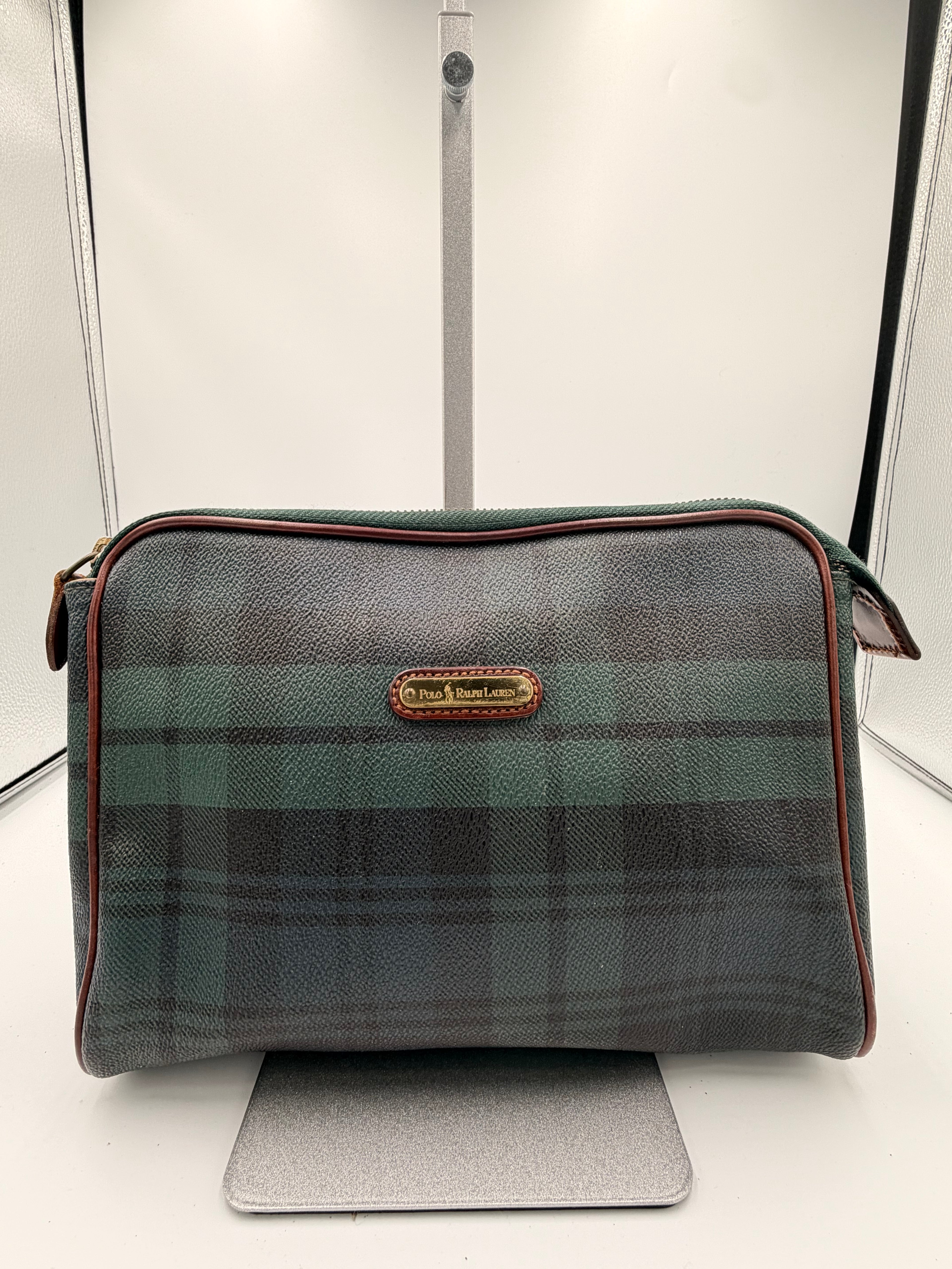Polo Ralph Lauren Blackwatch Plaid Travel Toiletry Bag