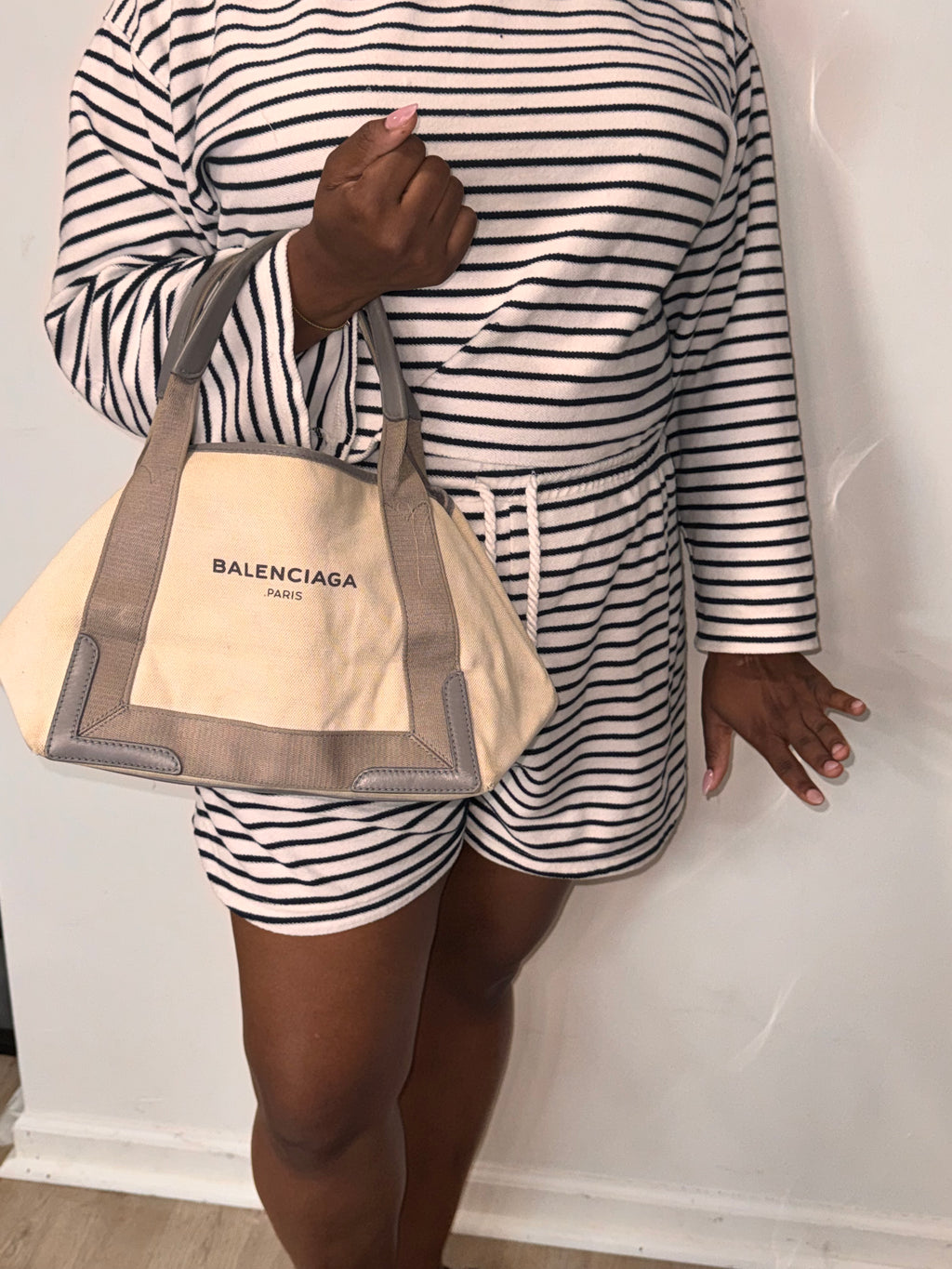 Balenciaga Paris Canvas Cabas Tote Bag