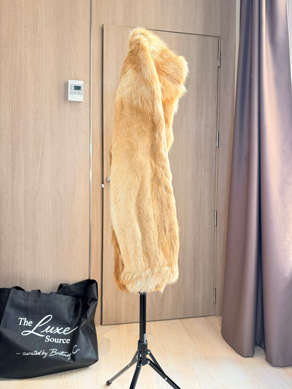 Vintage Golden Mink Fur Coat - S- 016