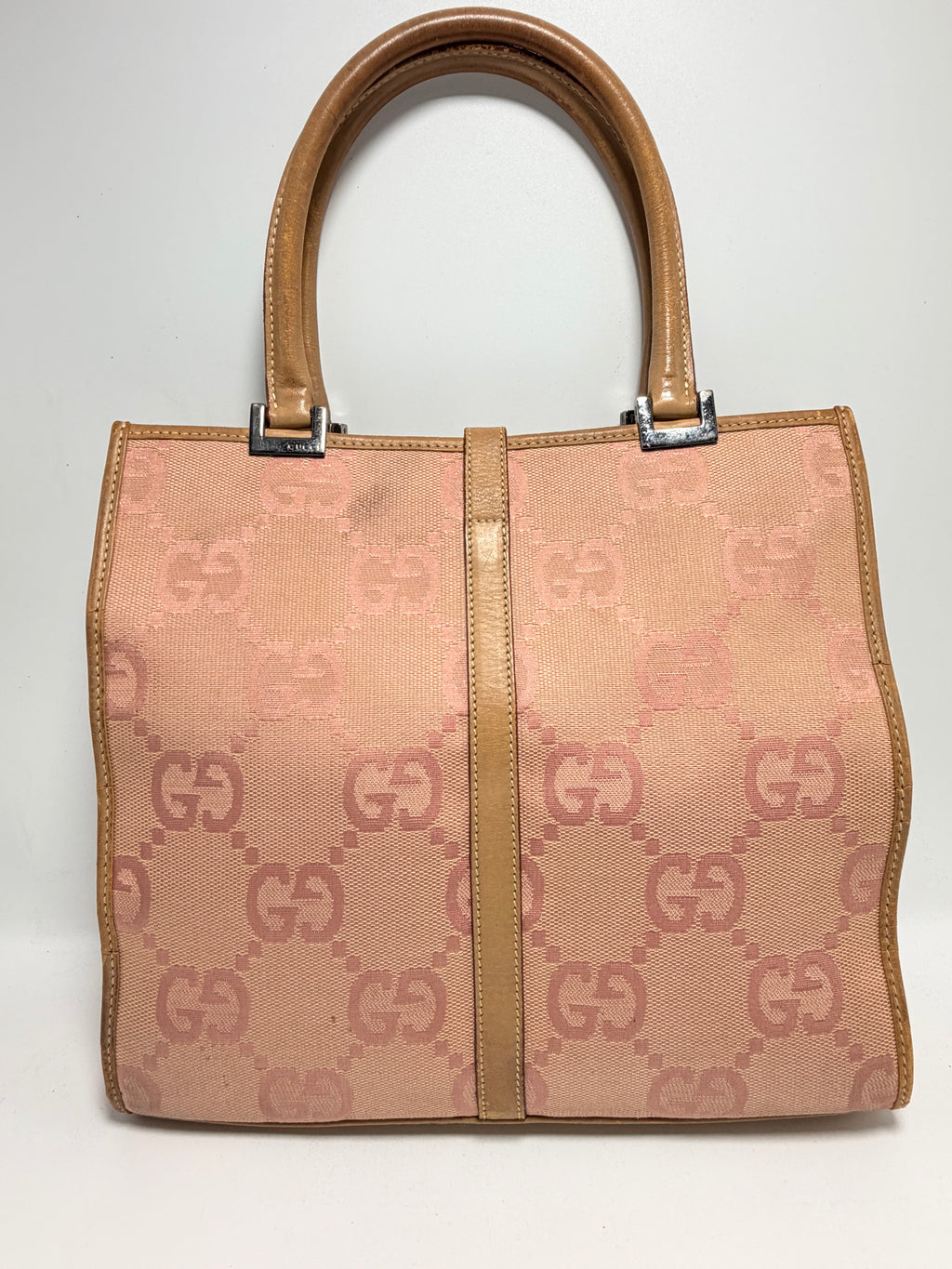 Gucci Jackie Jumbo GG Canvas Handbag – Pink